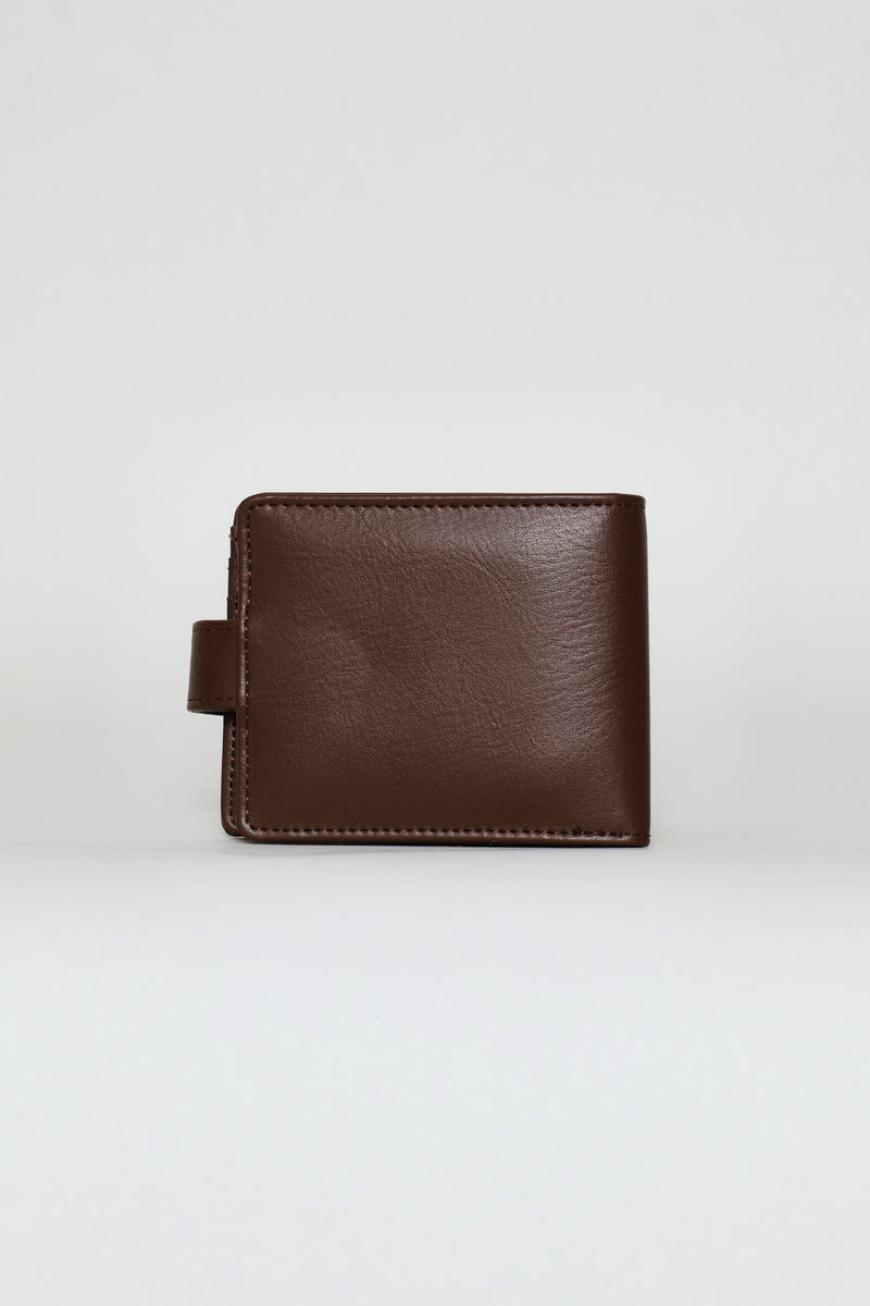 Bill Fold Wallet With Removable Cardholder - Tabacco