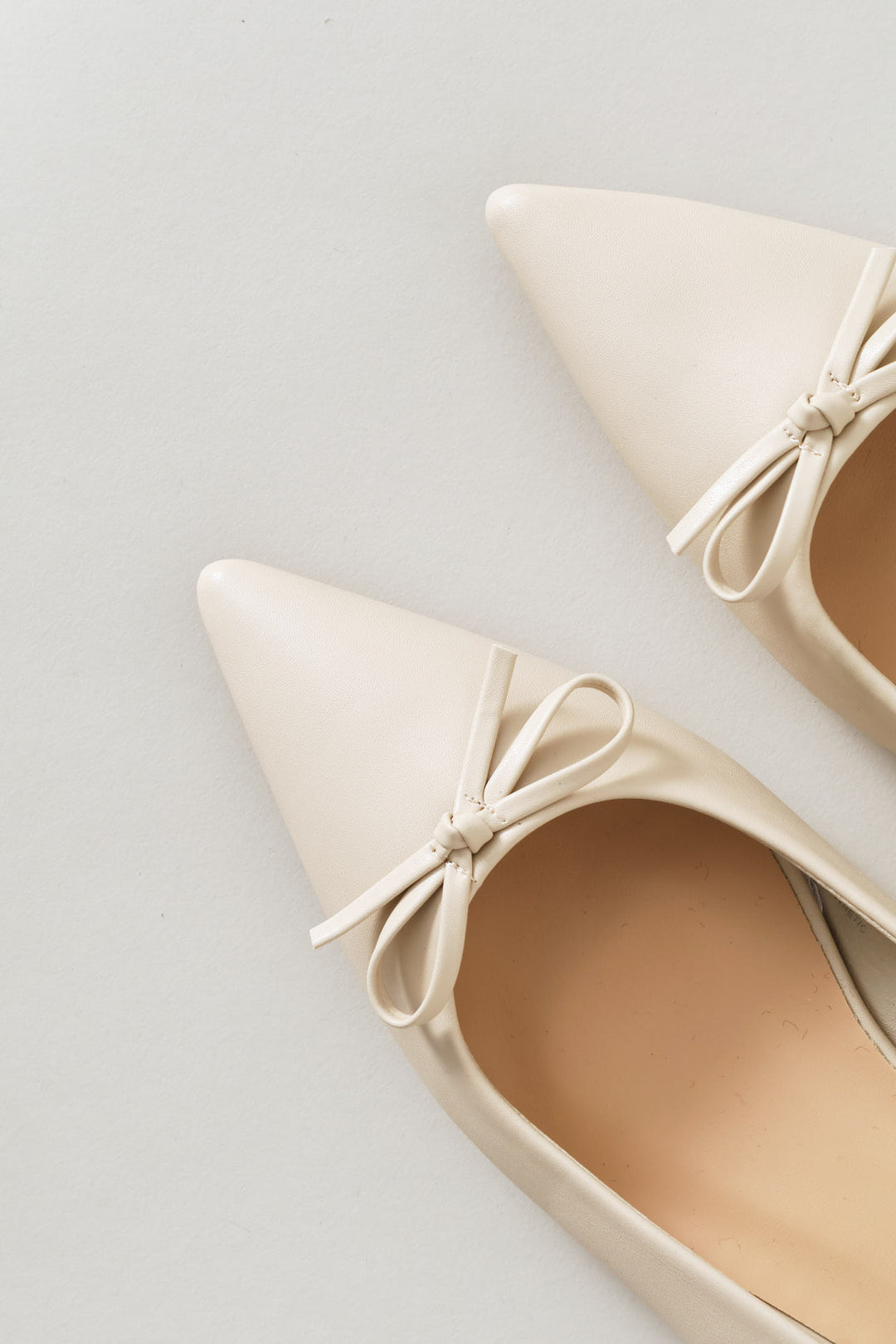 Dainty Bow Slingback - Off White