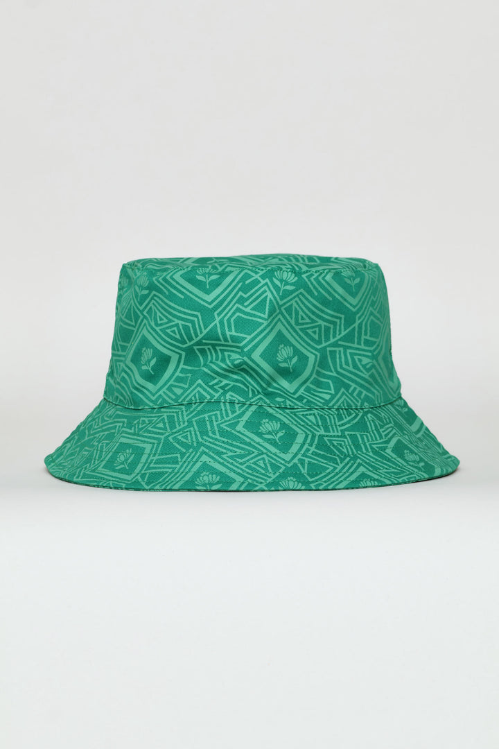 Print Bucket Hat - Green