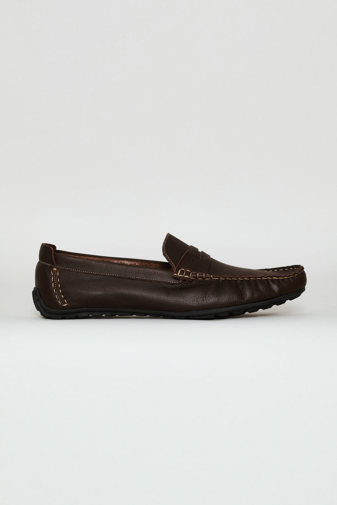 Leather Driver Penny Moccasin - Chocolate