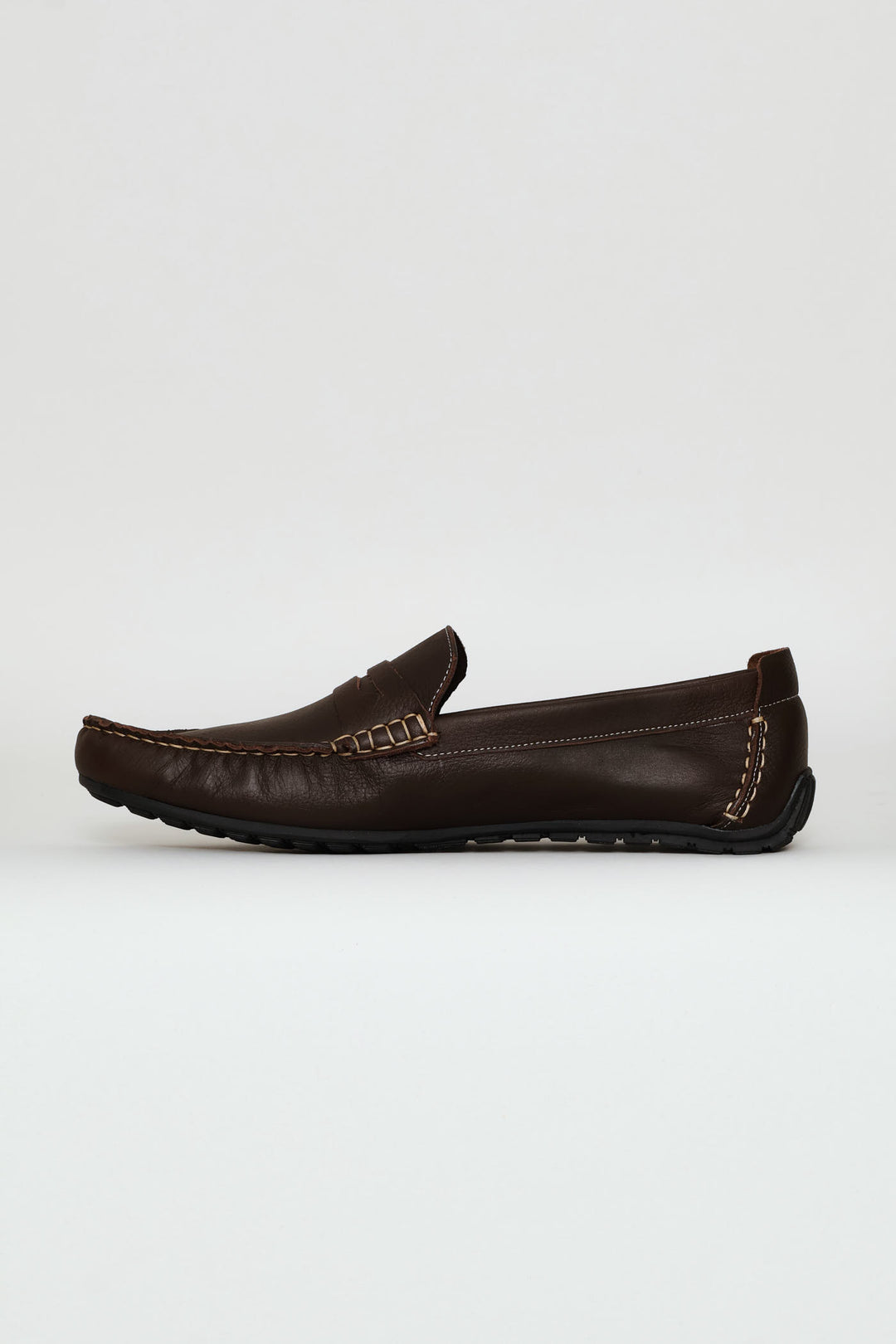 Leather Driver Penny Moccasin - Chocolate