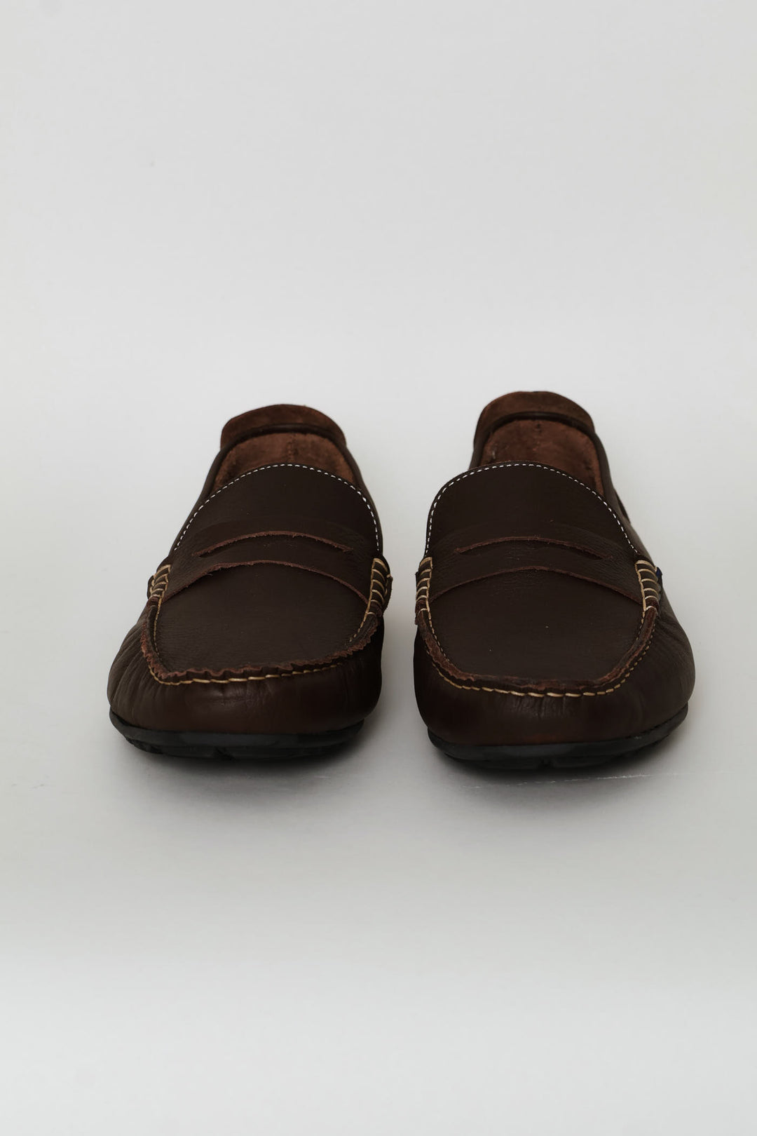 Leather Driver Penny Moccasin - Chocolate