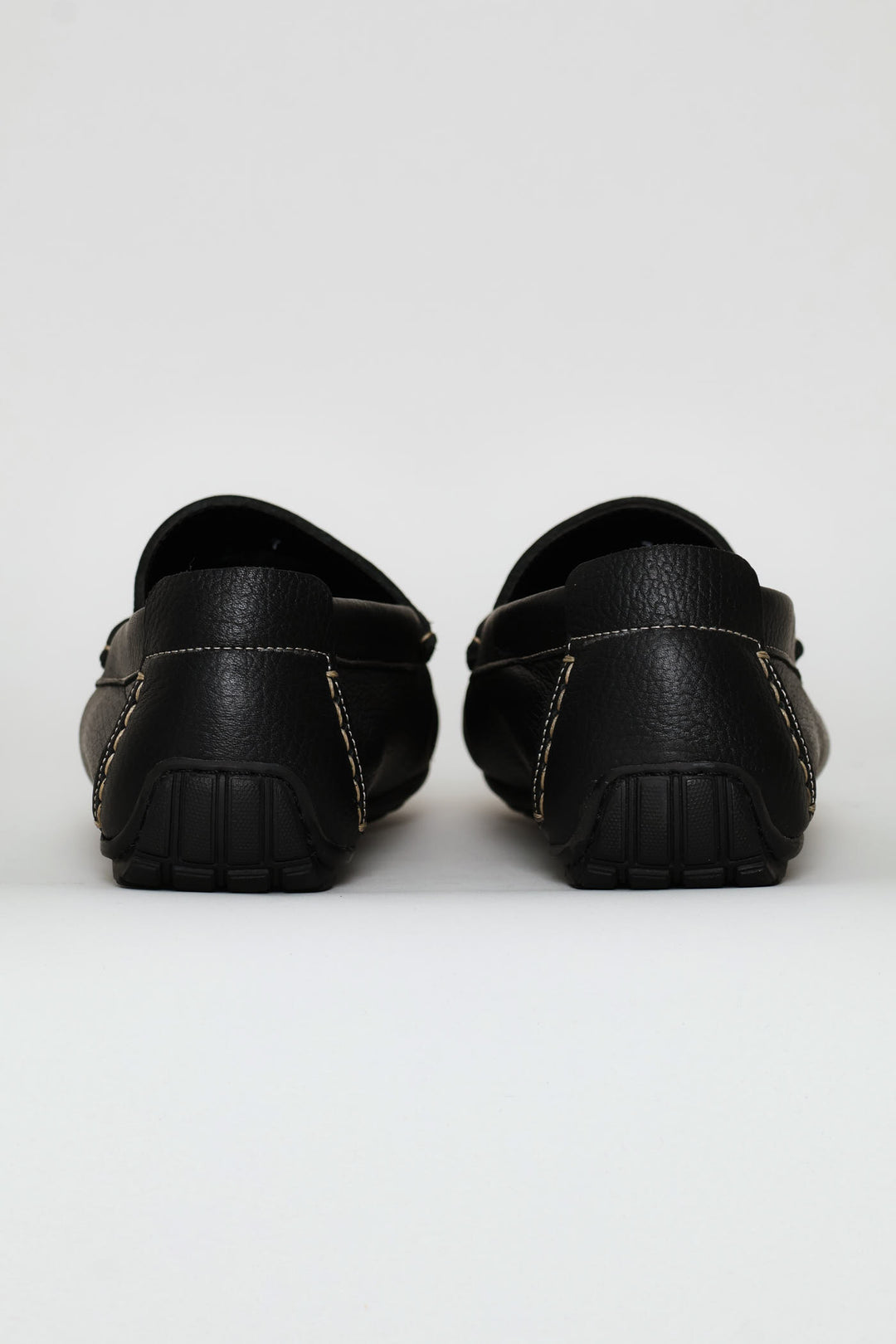 Leather Driver Penny Moccasin - Black