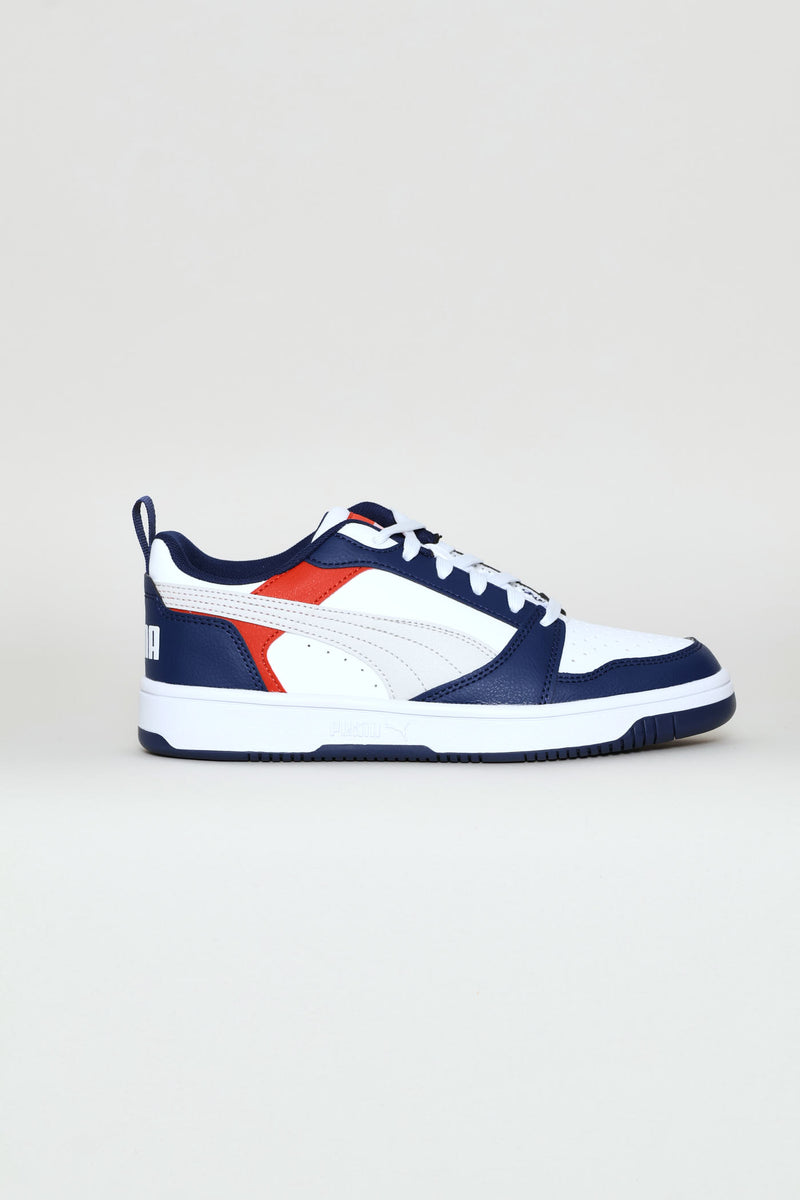 Boys Rebound V6 Lo Jr Sneaker - Blue/Red