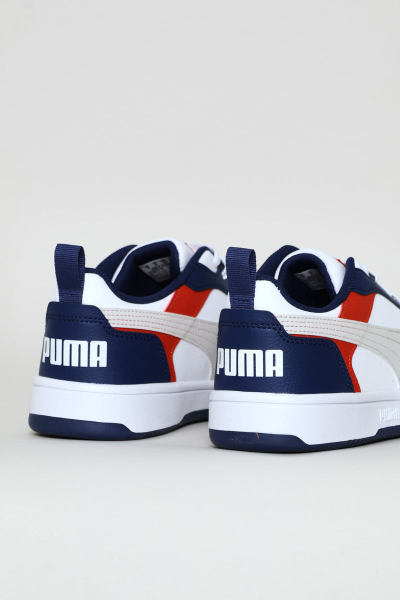 Boys Rebound V6 Lo Jr Sneaker - Blue/Red
