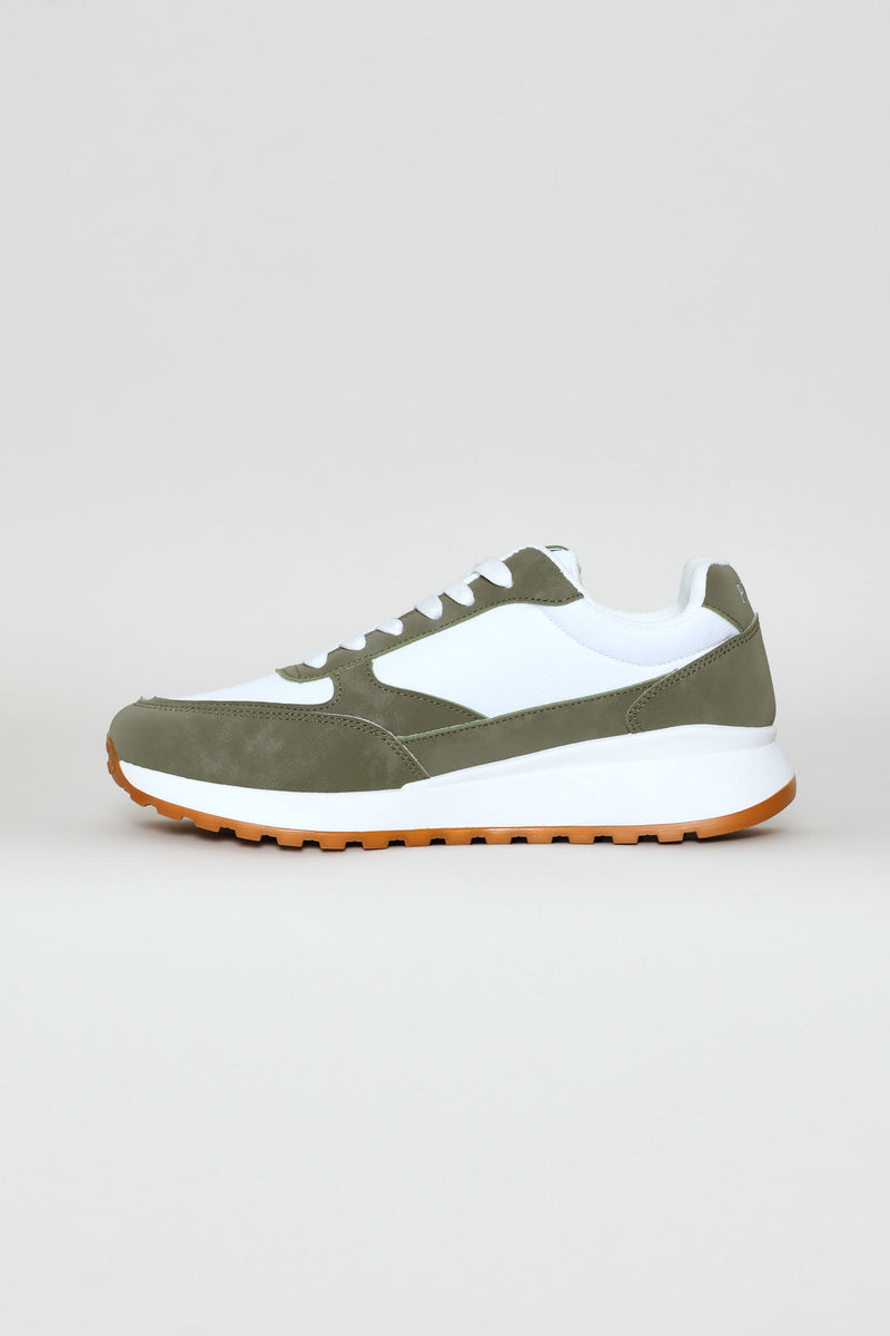 Basic Runner Sneaker - Olive