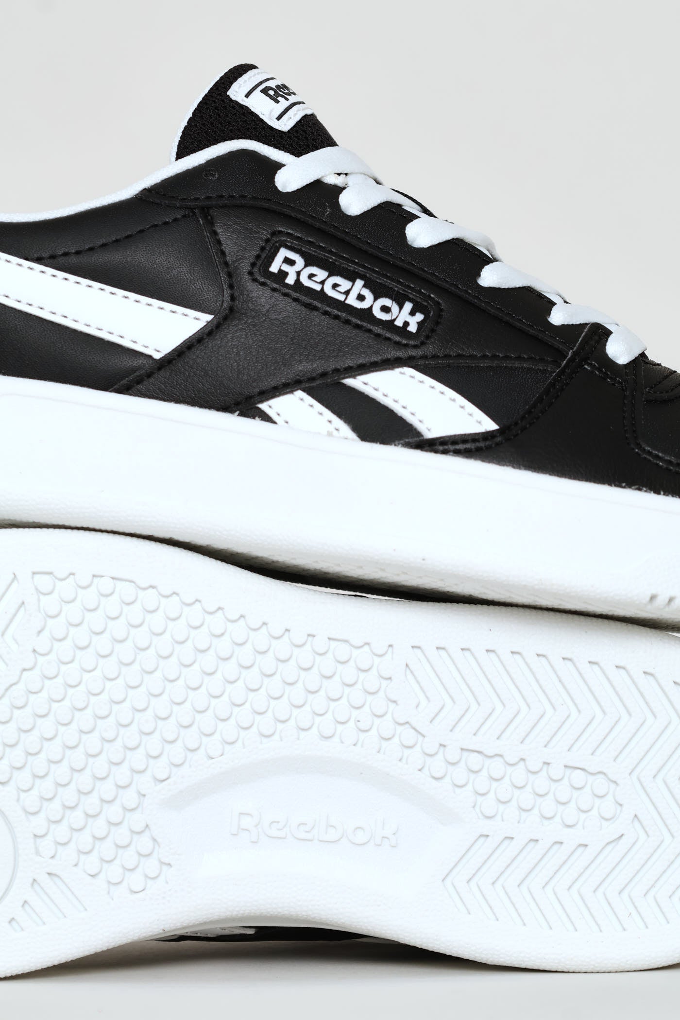 Mens Reebok Match Prime V2 Sneaker - Black/White – Edgars
