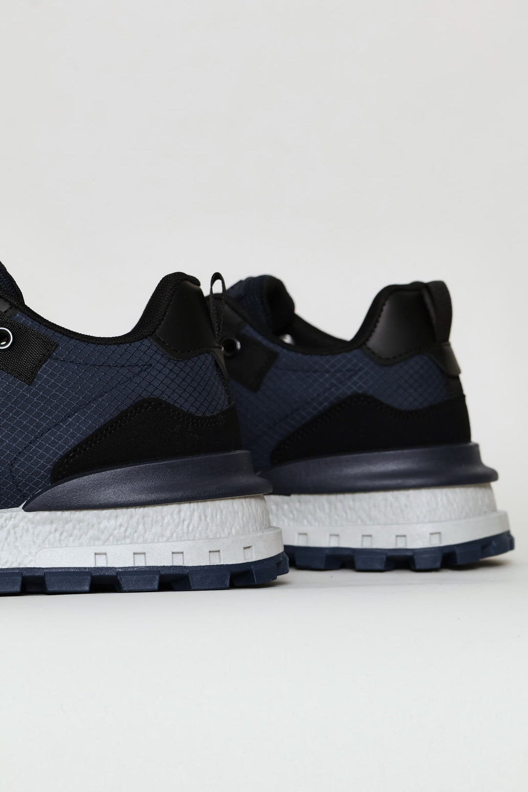 Coal Retro Lace Up Trainer - Navy