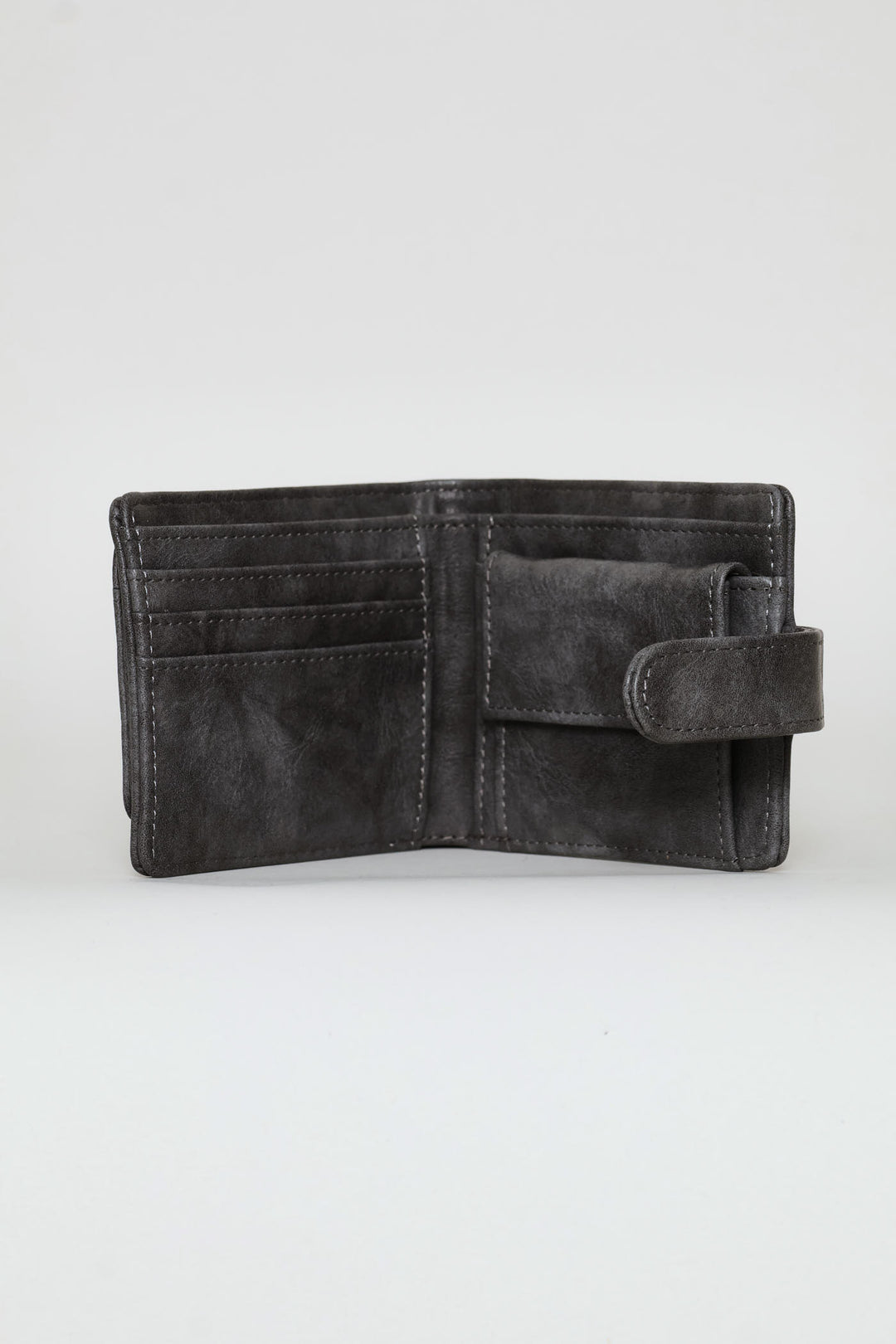 Bill Fold With Removable Cardholder Wallet - Charcoal