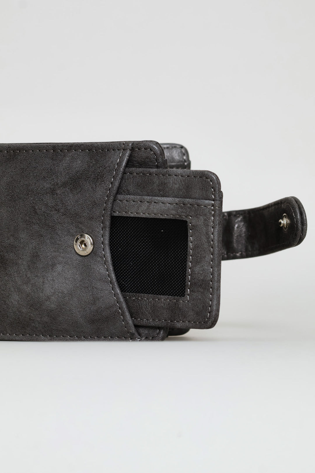 Bill Fold With Removable Cardholder Wallet - Charcoal