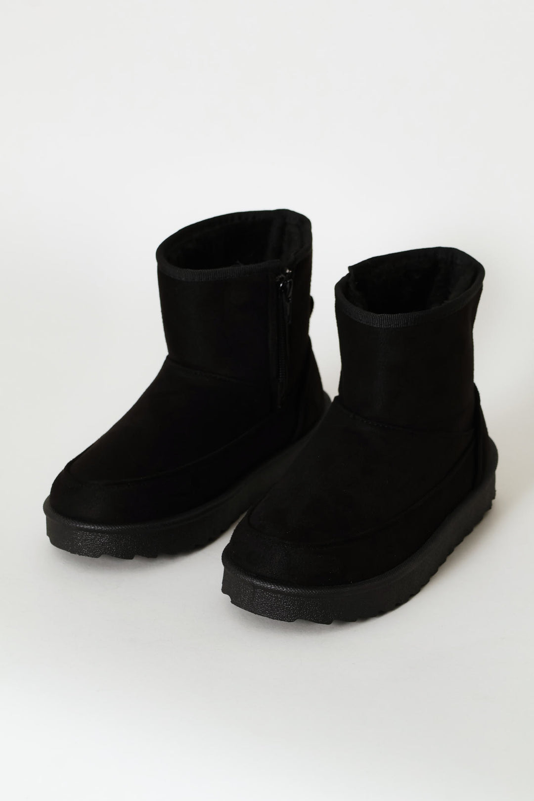 Girls Mid Slipper Boot - Black