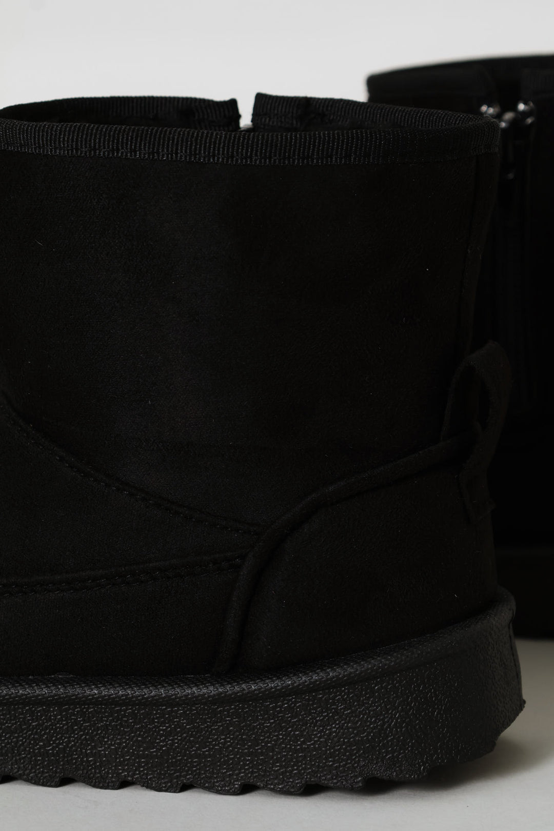 Girls Mid Slipper Boot - Black