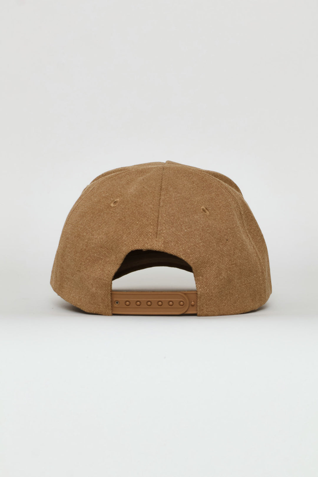 Rubberized Print Canvas Cap - Khaki