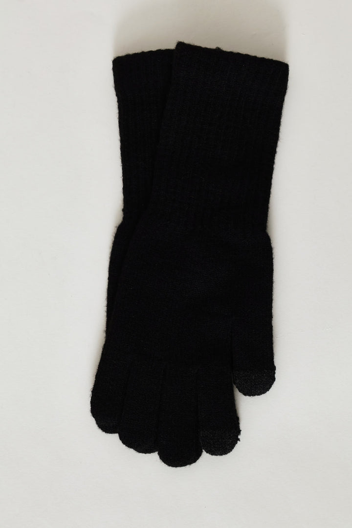 Longer Length Gloves - Black