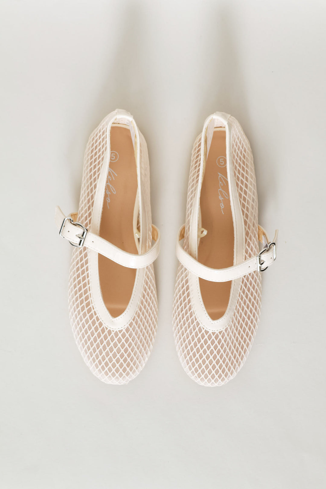 Plain Mesh Pump - Off White
