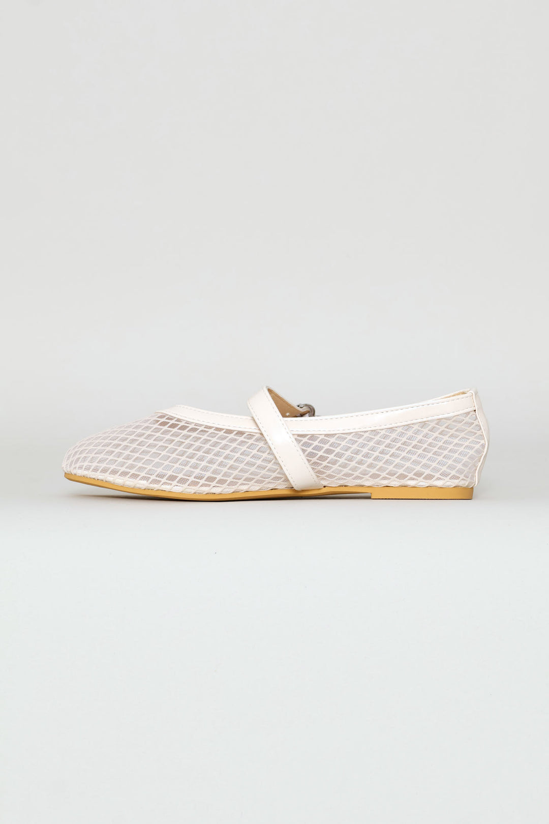 Plain Mesh Pump - Off White
