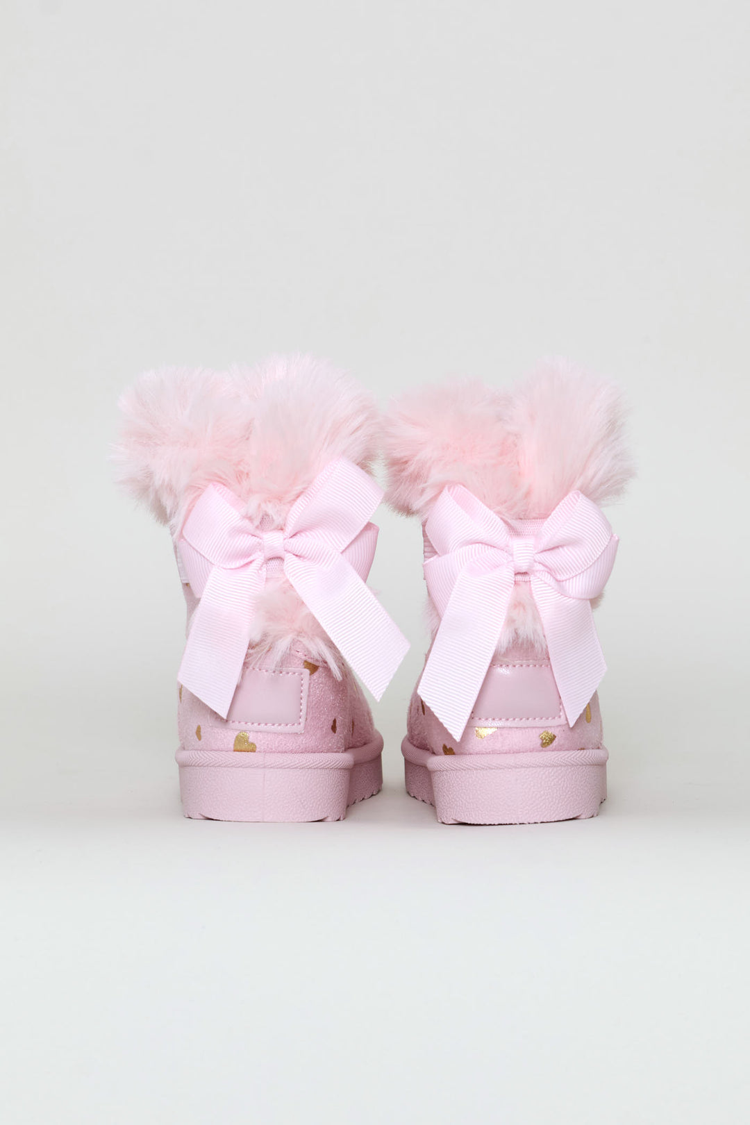 Pre-Girls Heart Slipper Boot - Pink