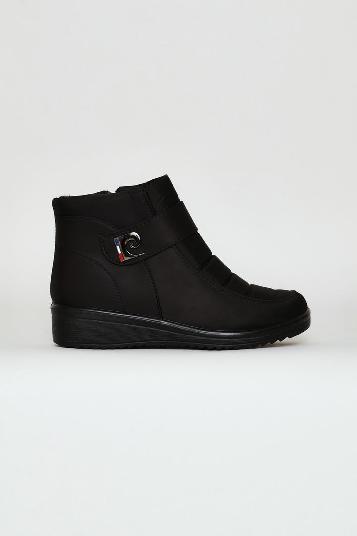 Nylon Logo Boot - Black