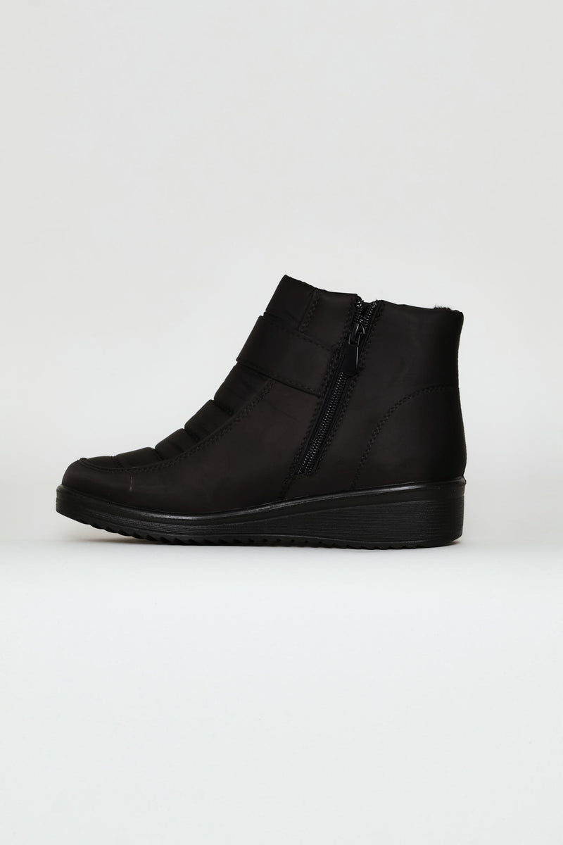 Nylon Logo Boot - Black