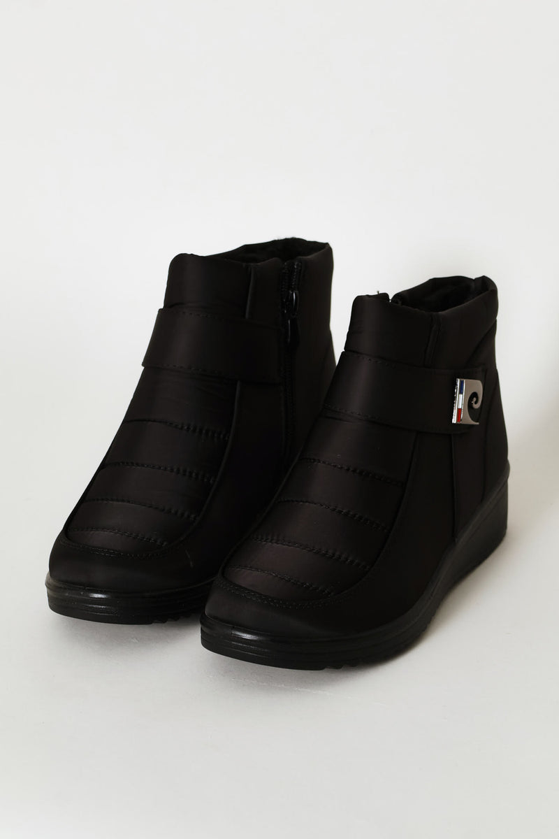 Nylon Logo Boot - Black