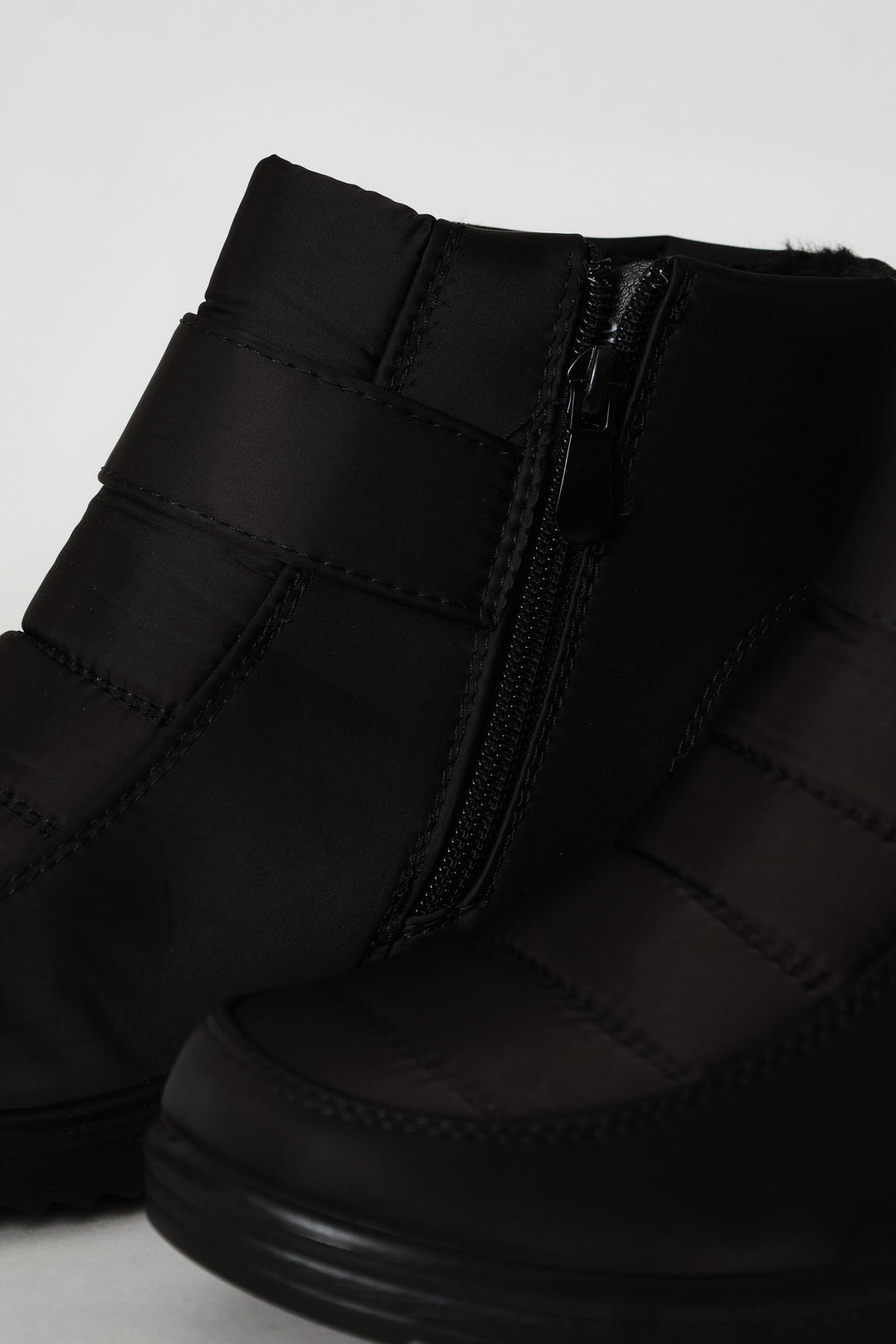Nylon Logo Boot - Black