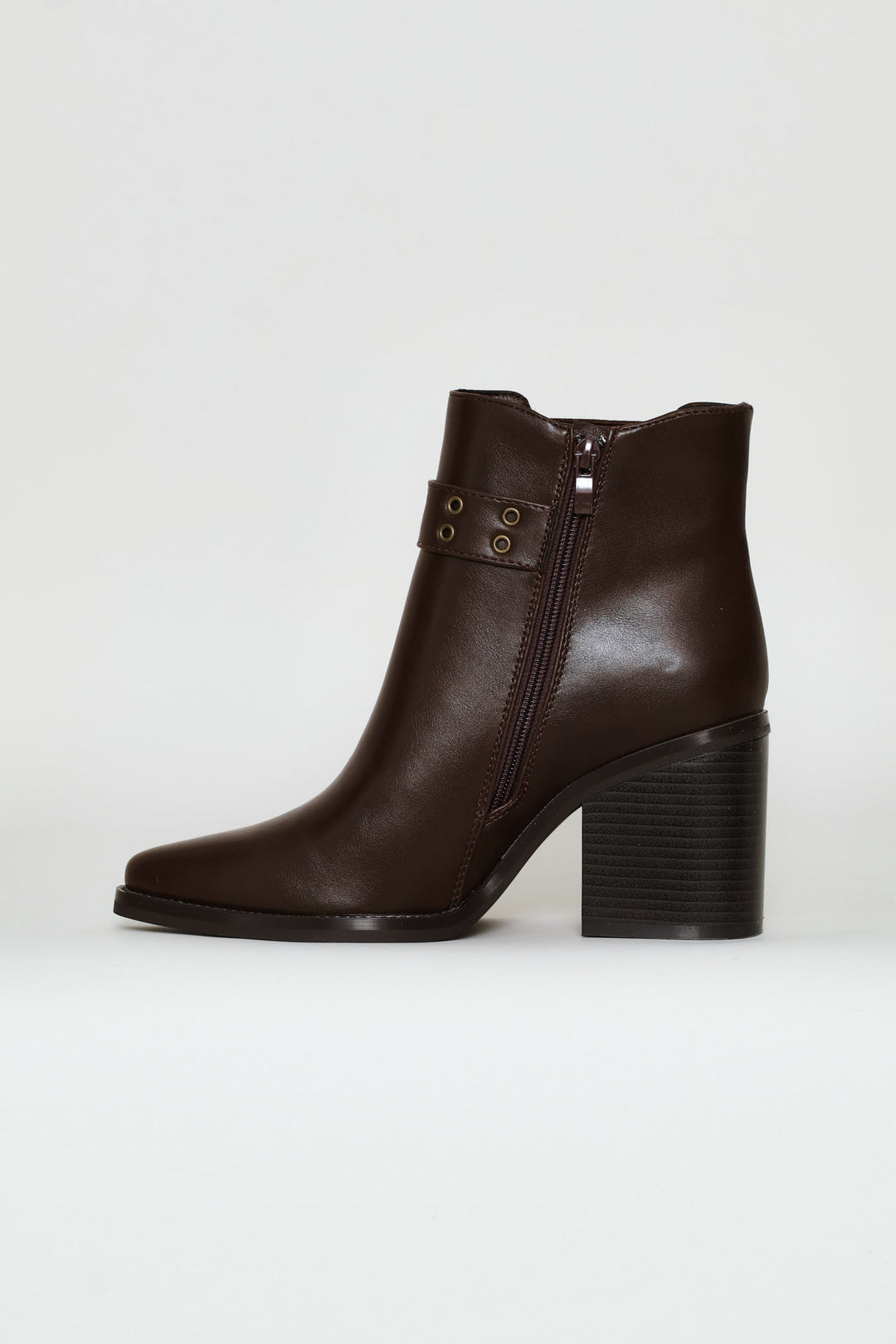 Strap Ankle Boot - Chocolate