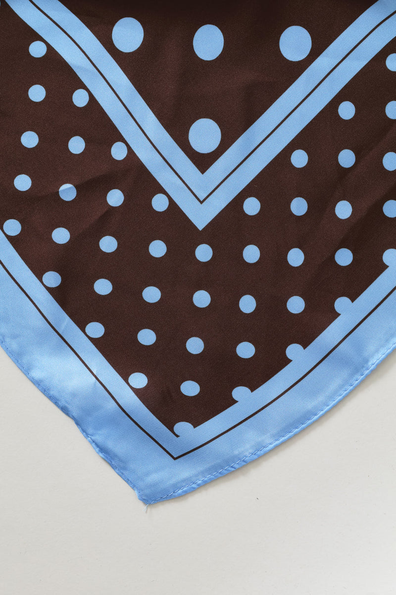Ladies Silk Touch Mocha Mist Neckerchief - Chocolate