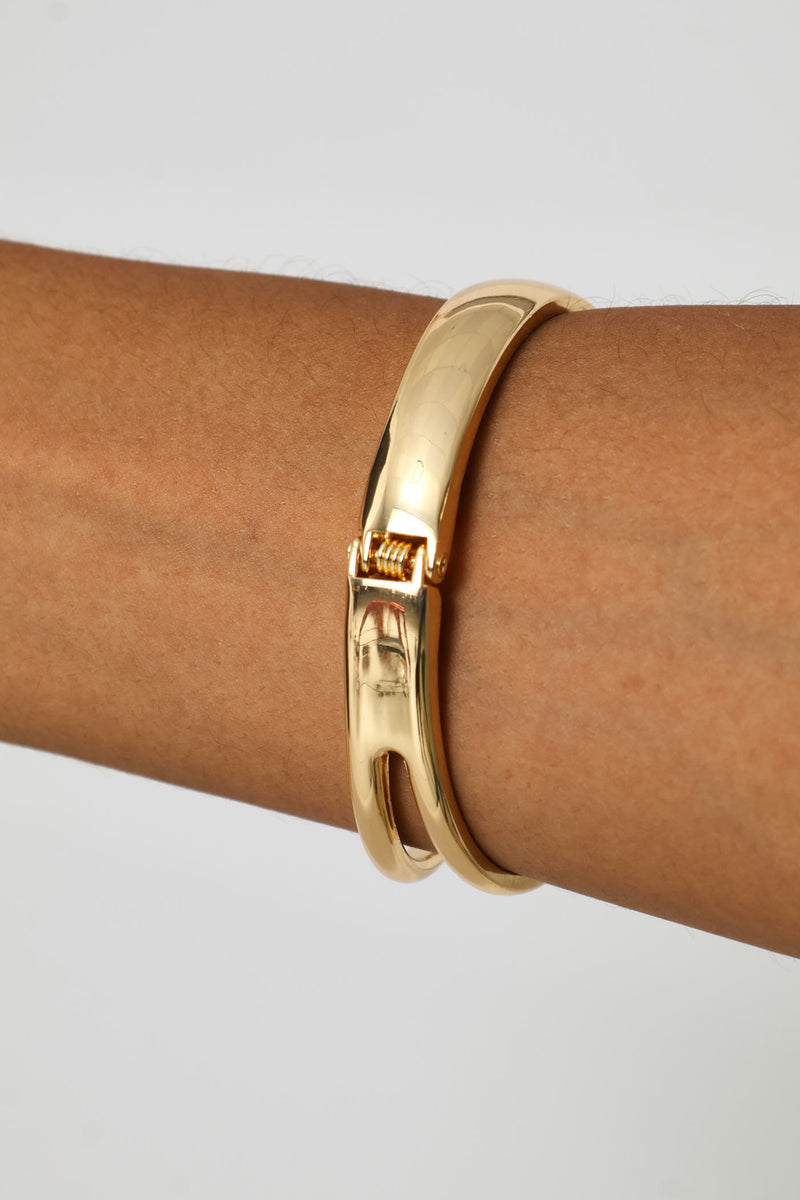 Cutout Cuff Bracelet - Gold