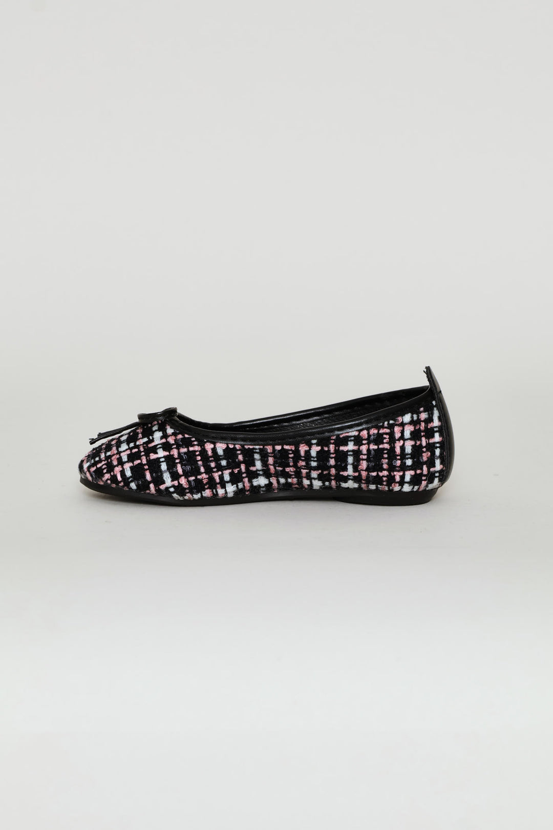 Pre-Girls Tweed Pump - Black