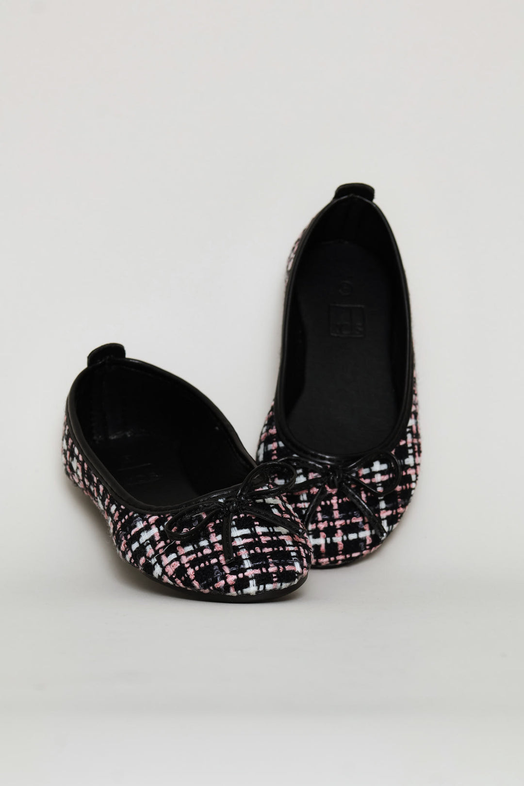 Pre-Girls Tweed Pump - Black