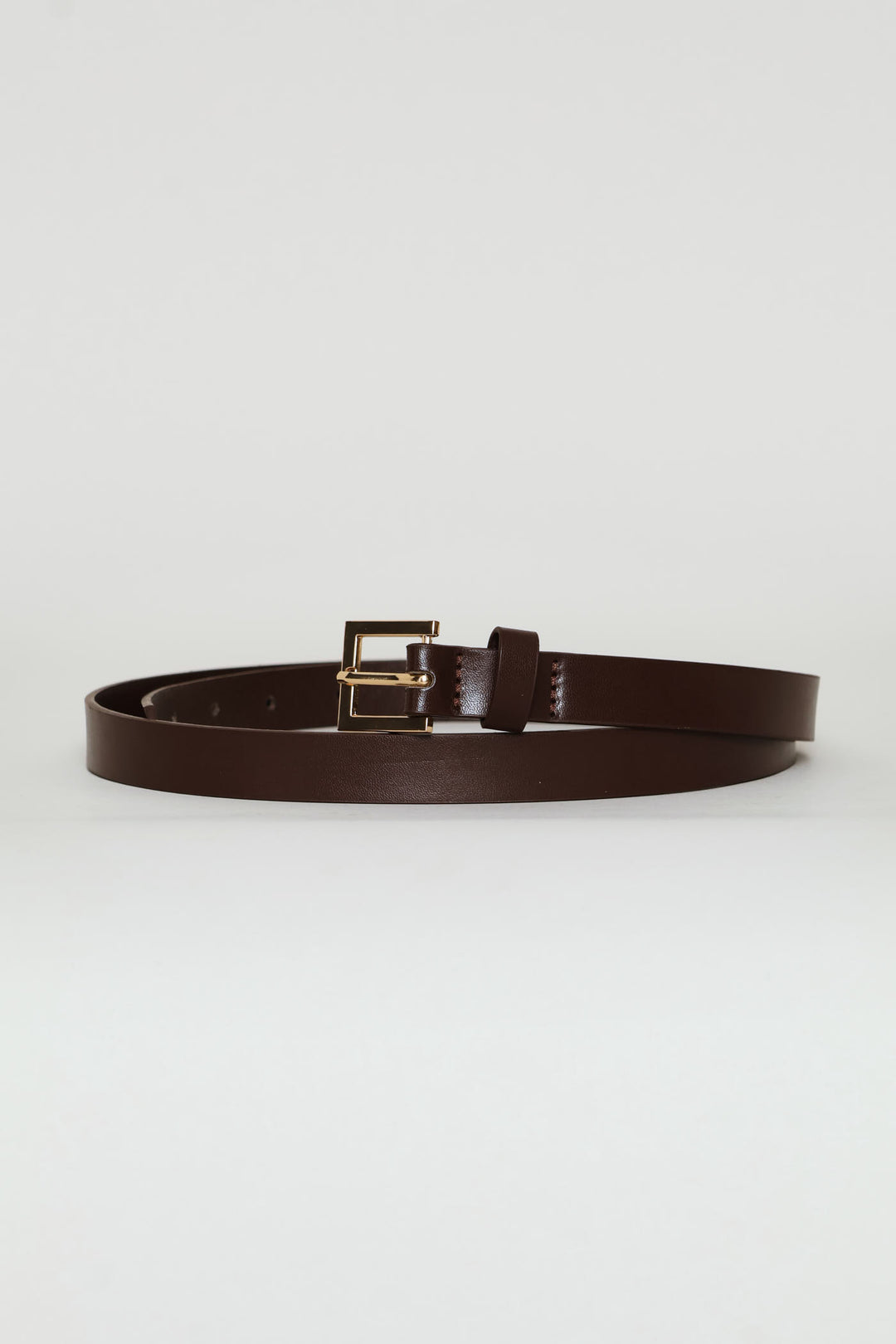 3 Pack Square Gold Buckle Belt - Black/Cream/Brown