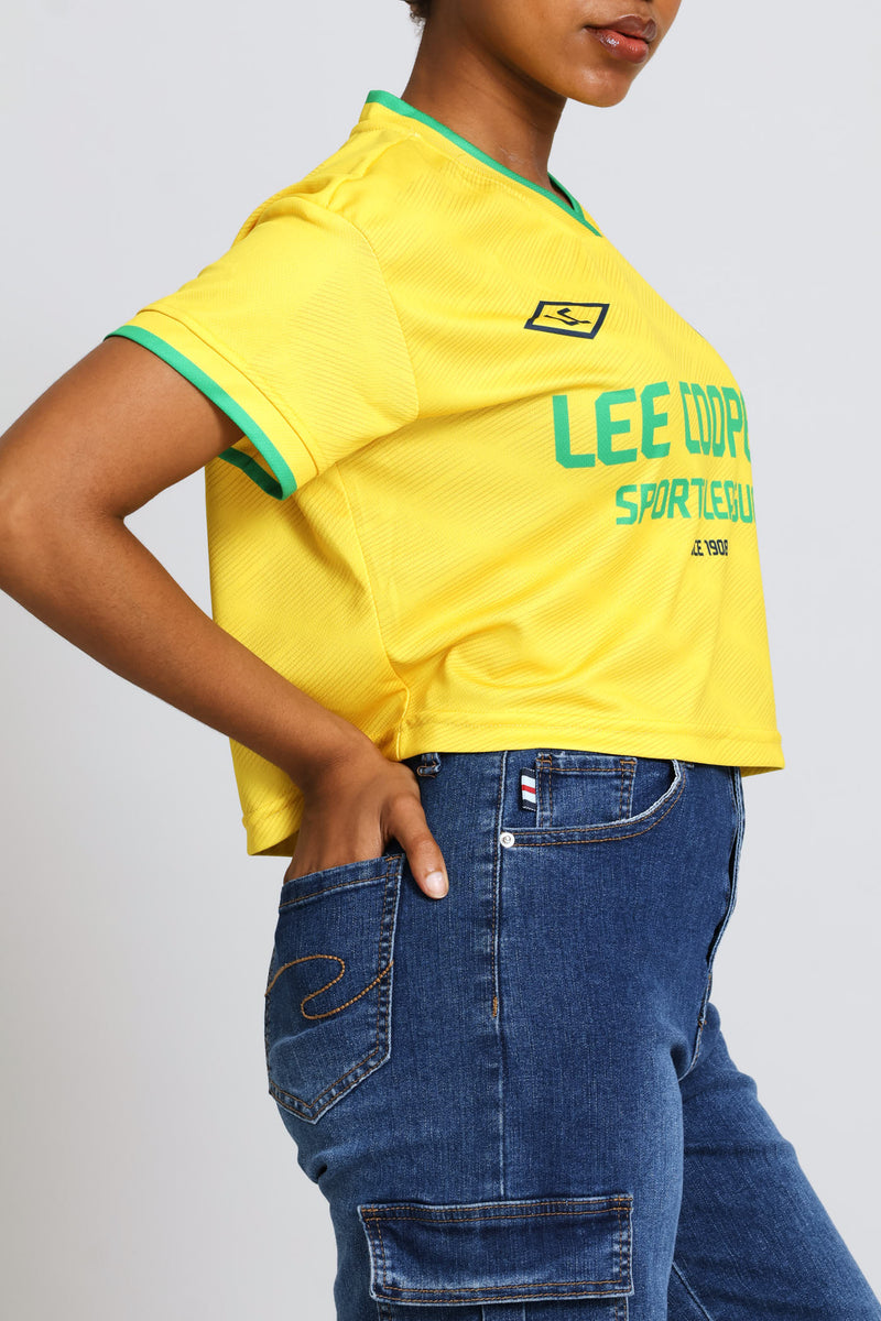 Cropped T-Shirt - Yellow