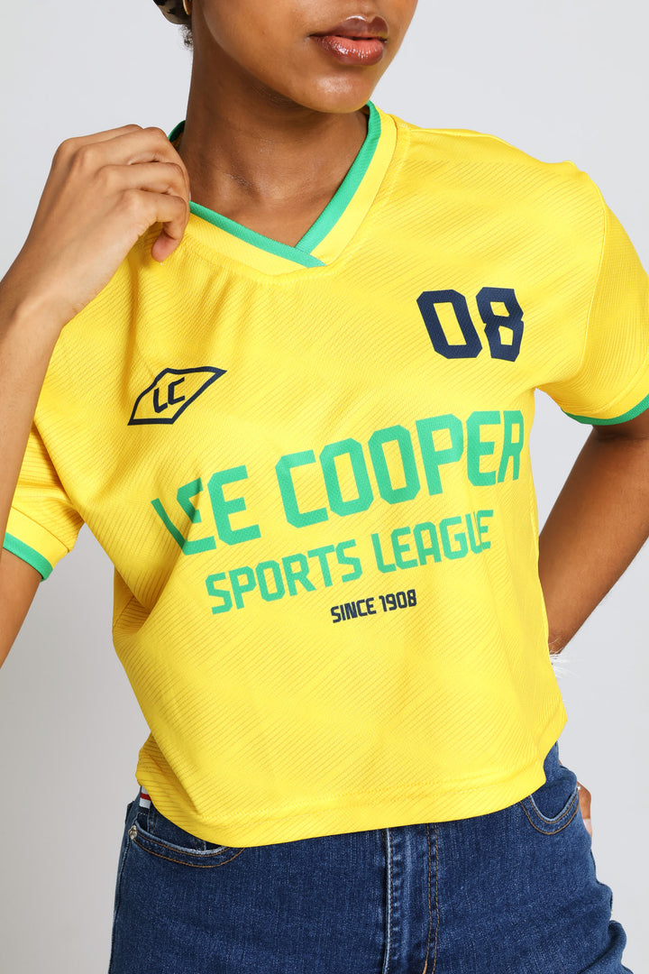 Cropped T-Shirt - Yellow