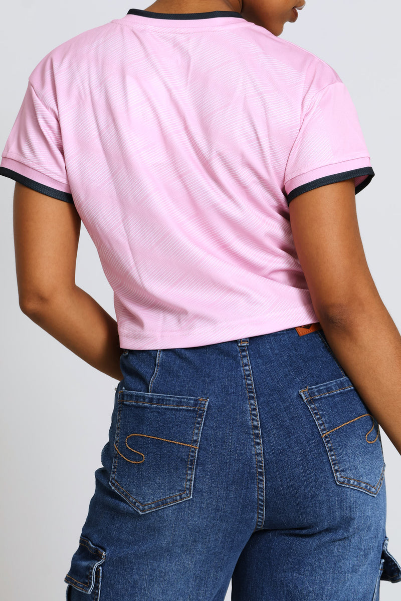 Cropped T-Shirt - Pink