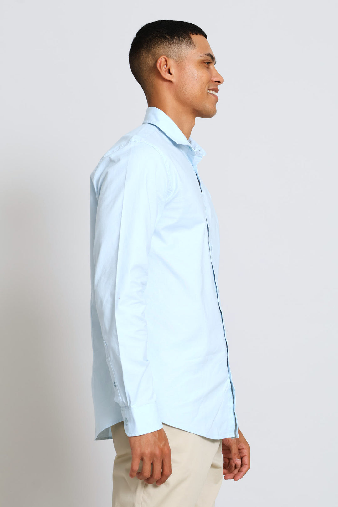 Long Sleeve Oxford Shirt - Sky Blue