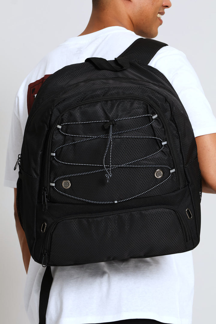 Drawstring Backpack - Black