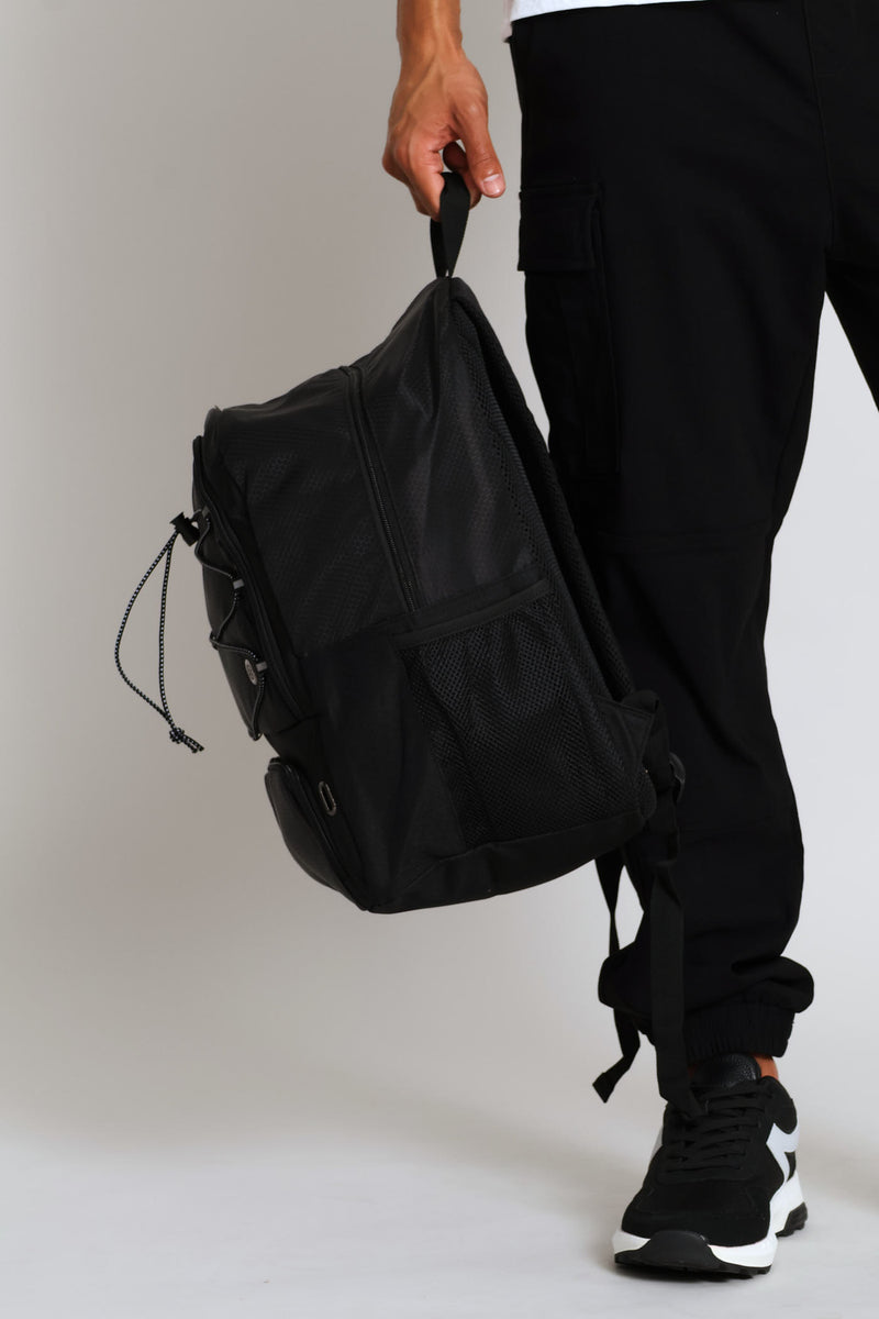 Drawstring Backpack - Black