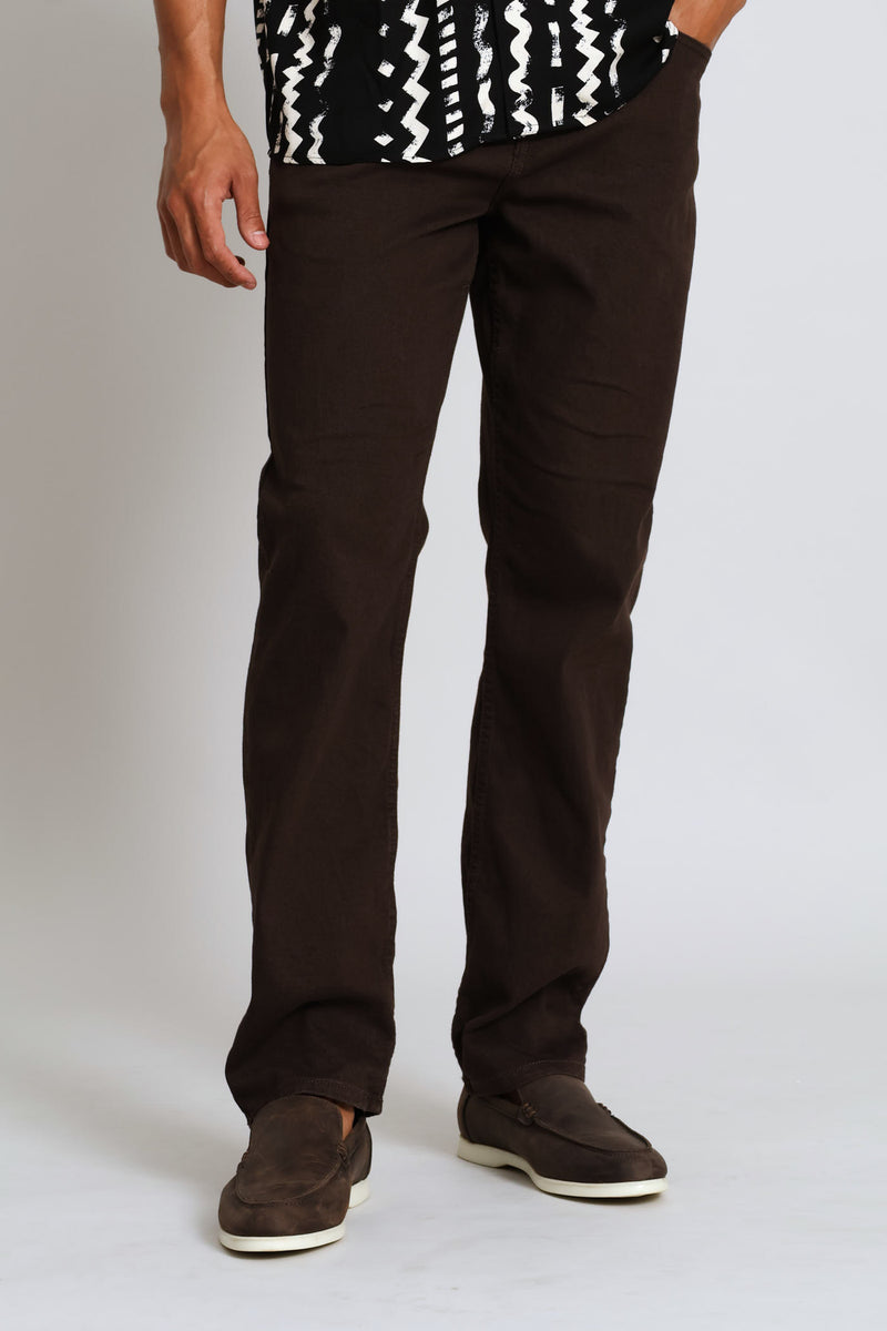 Denim Pants - Brown