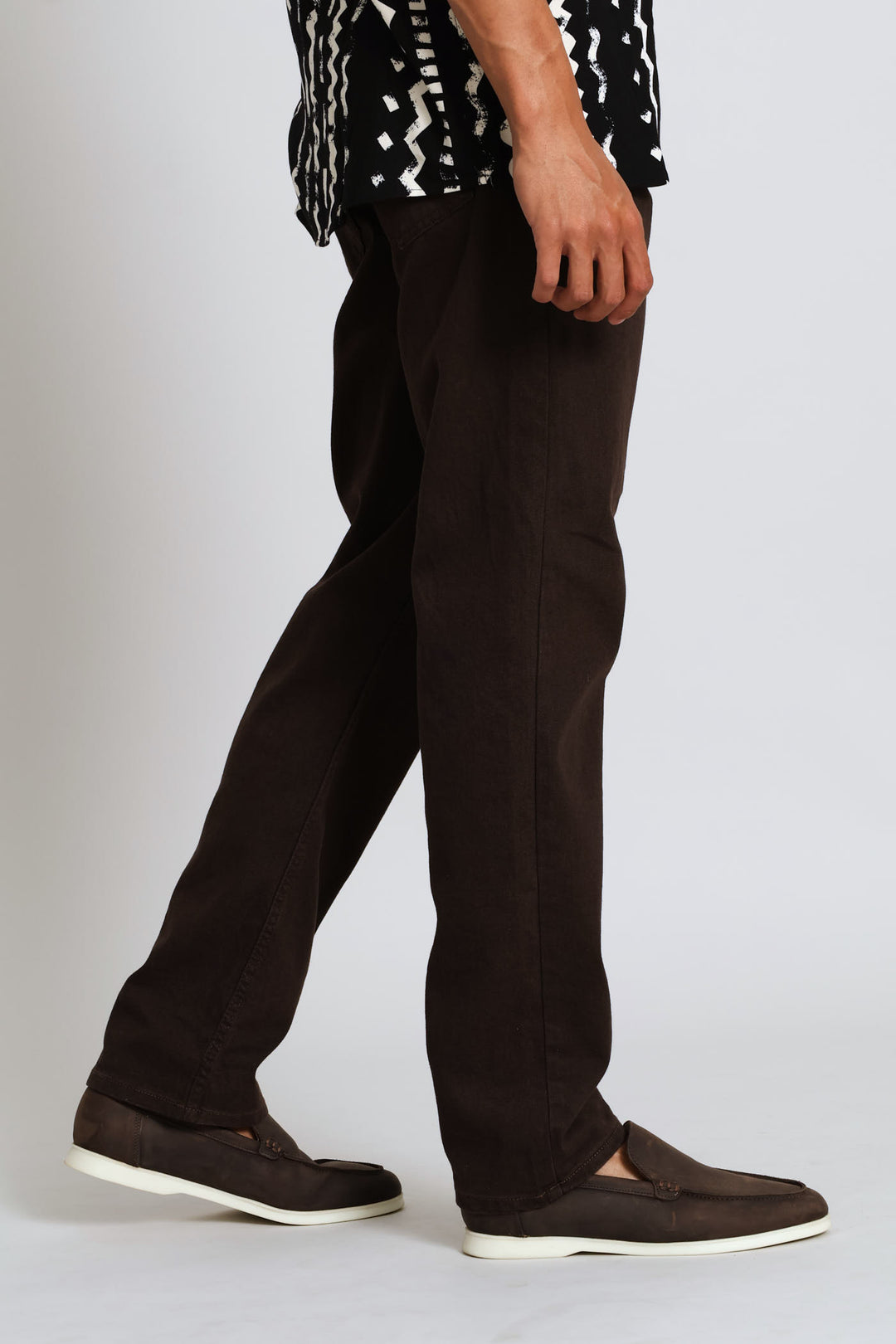 Denim Pants - Brown