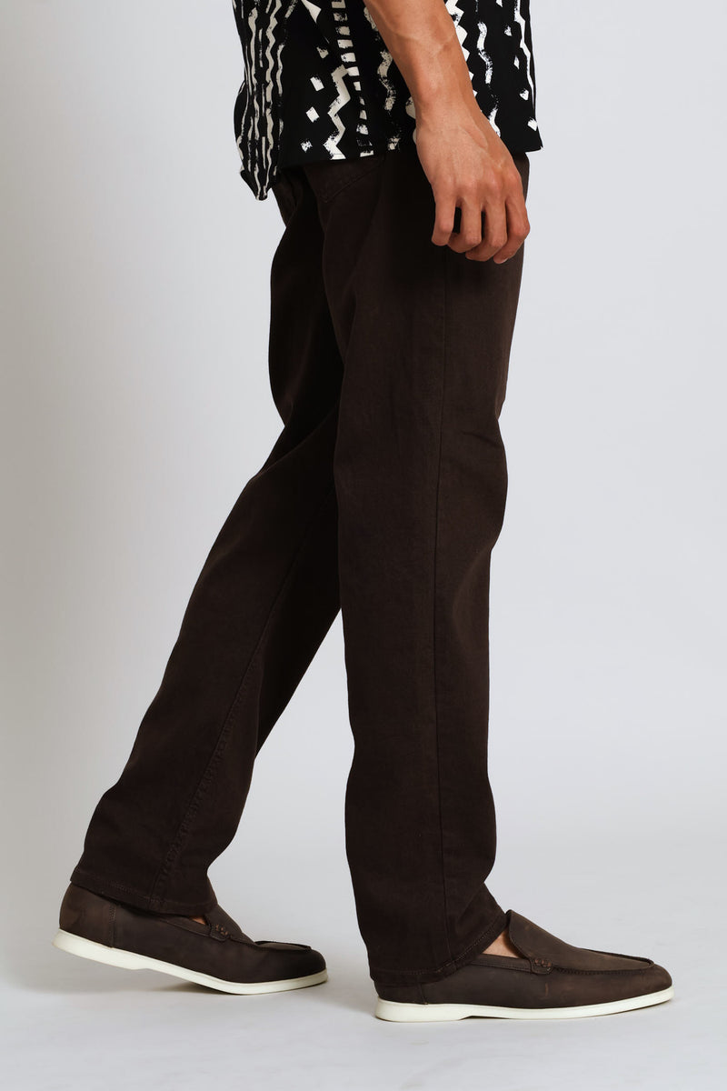 Denim Pants - Brown