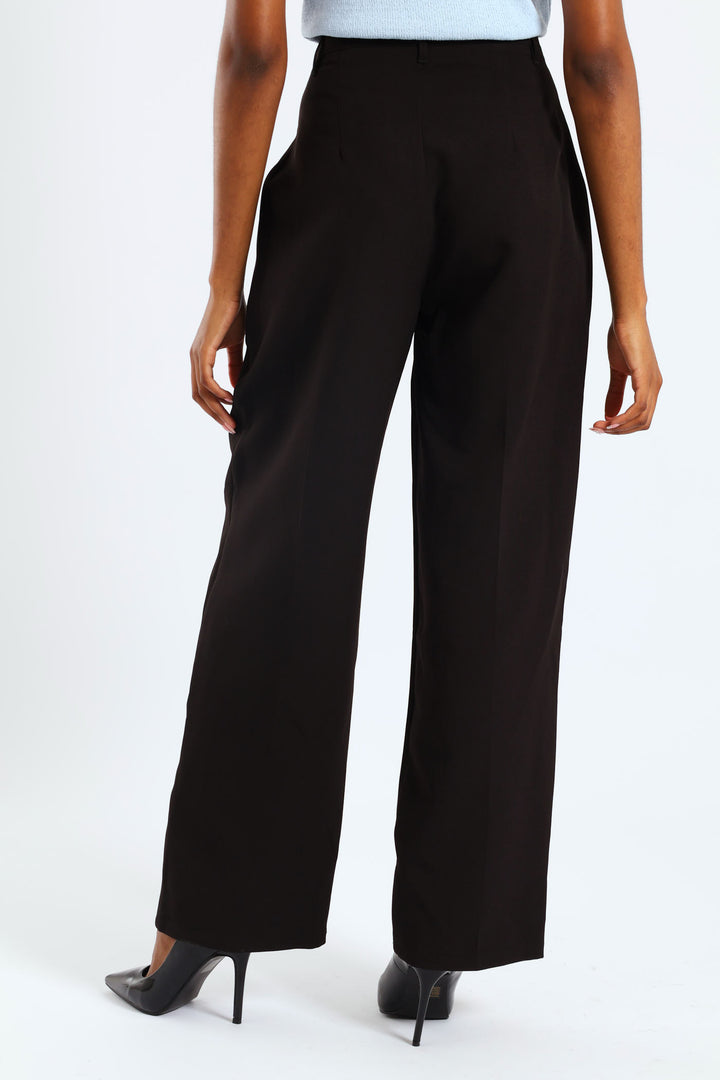 Release Pleat Wide Leg Pant - Black