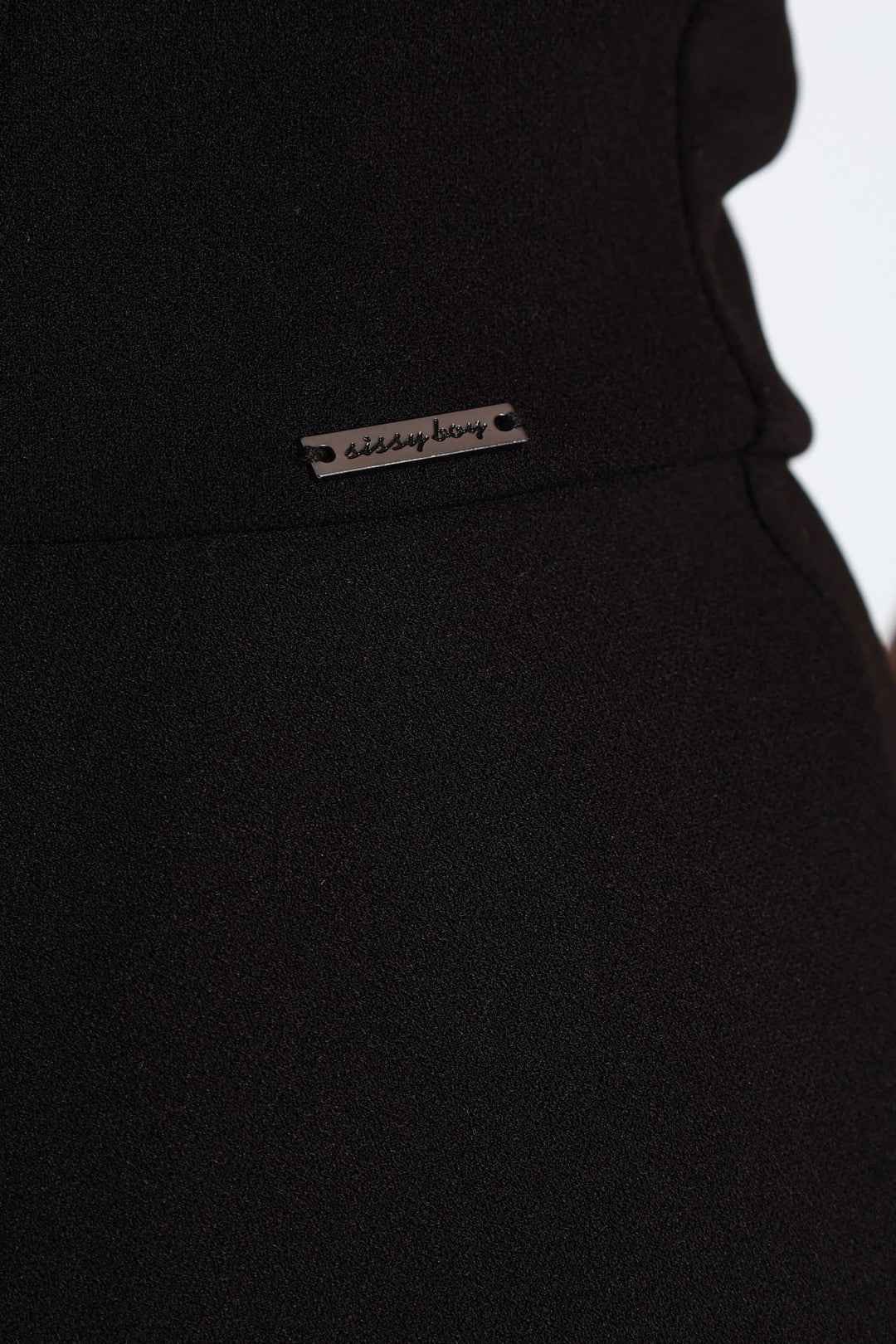 Sweetheart Neckline Mini Skater Dress - Black
