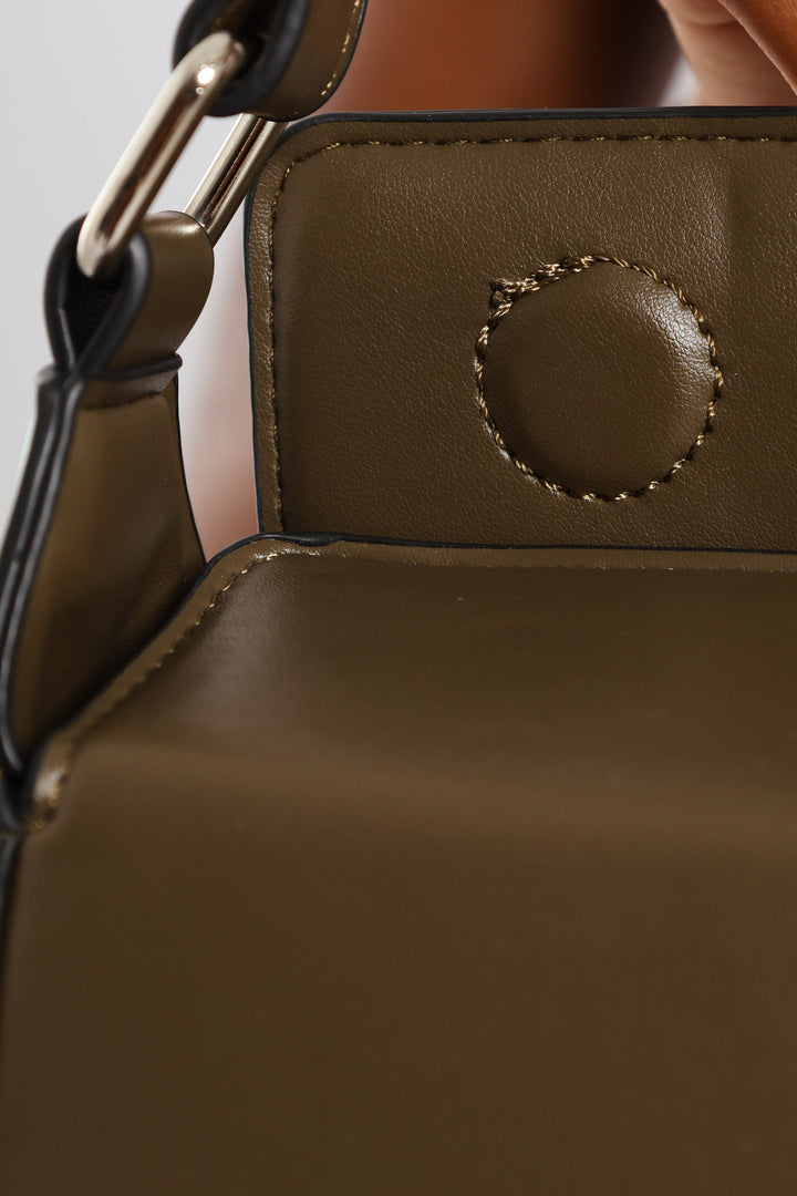 Magnetic Closure Shoulder Bag - Fatigue