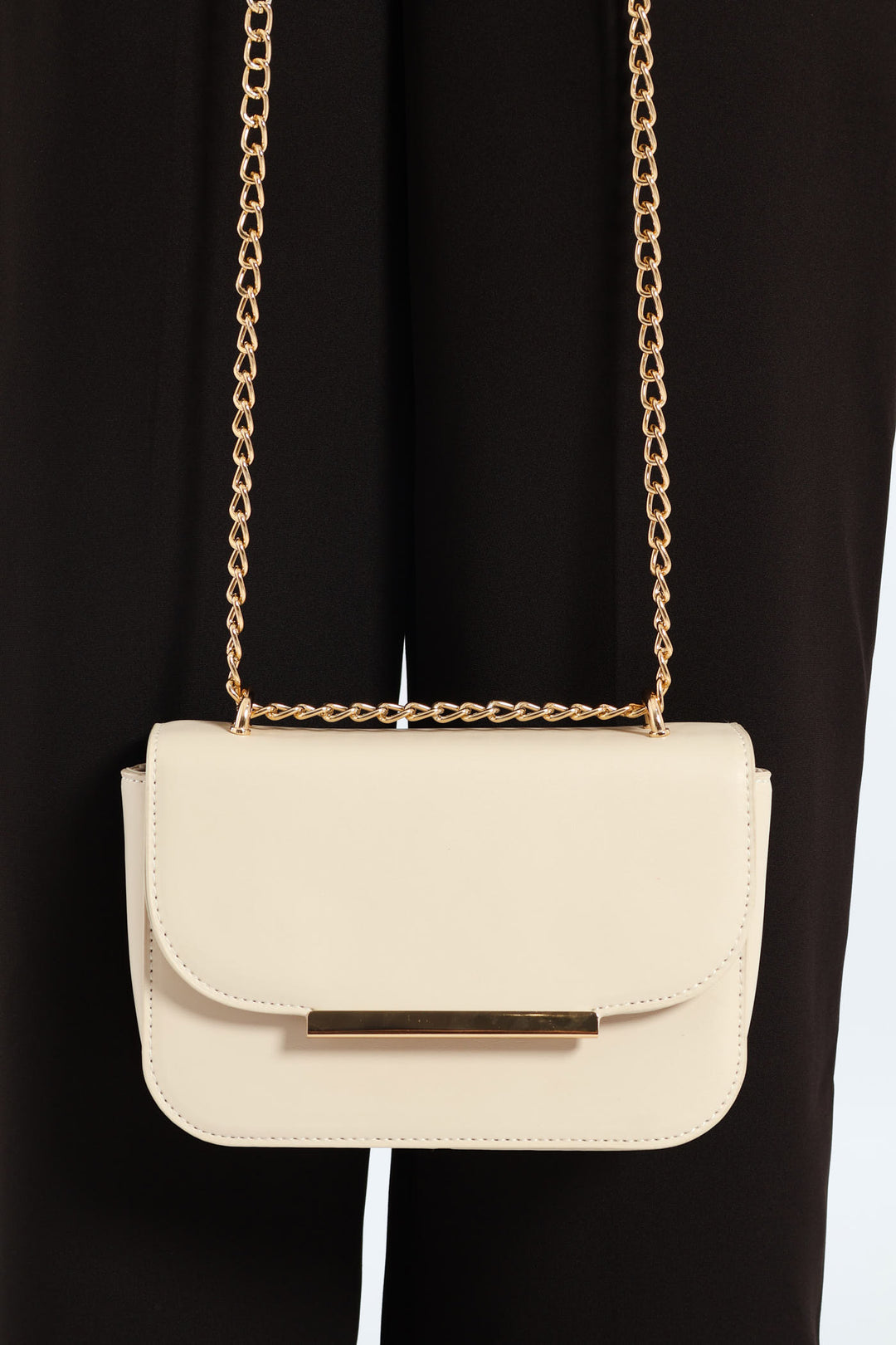Gold Hardware Satchel - Beige