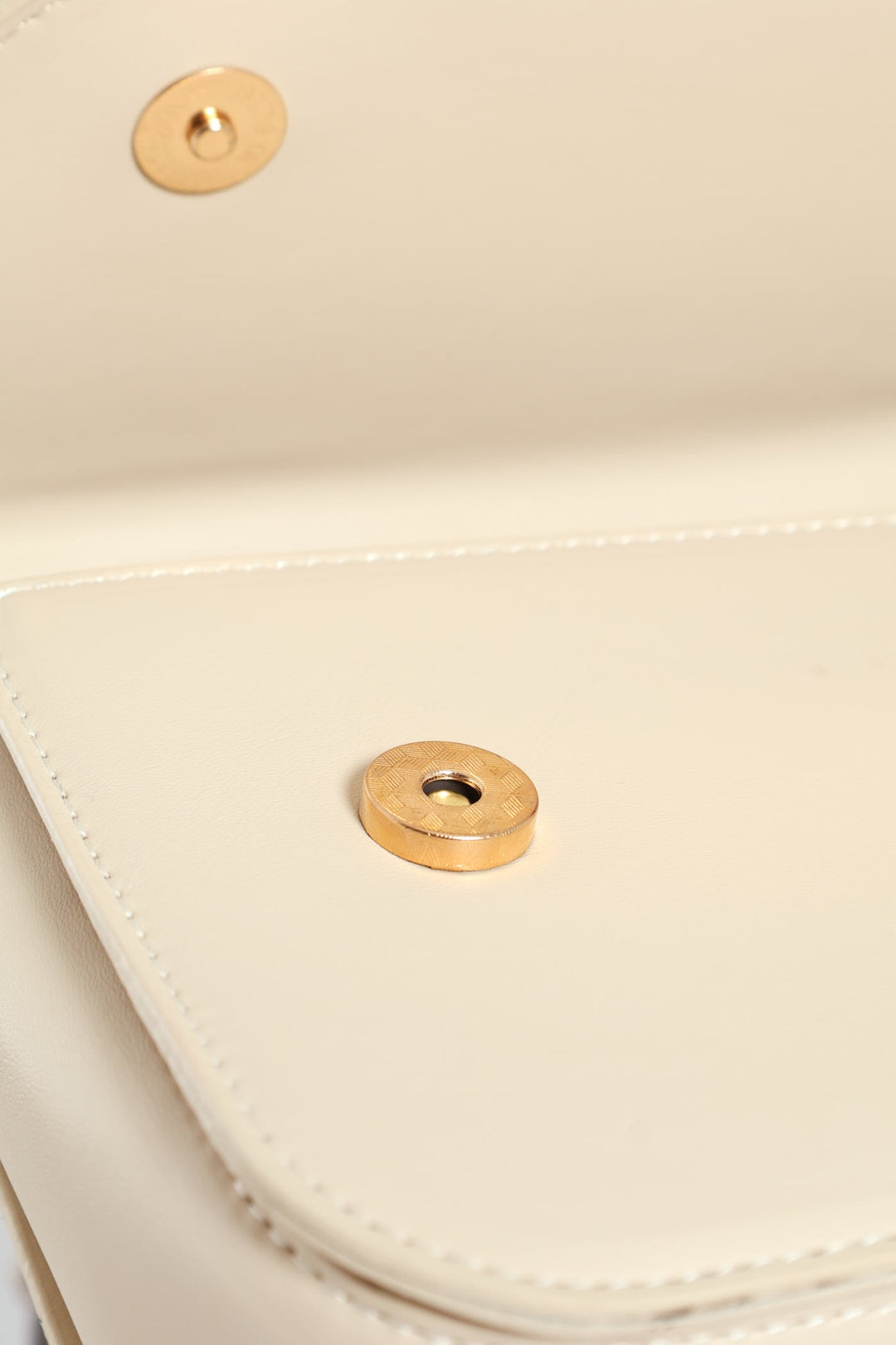 Gold Hardware Satchel - Beige