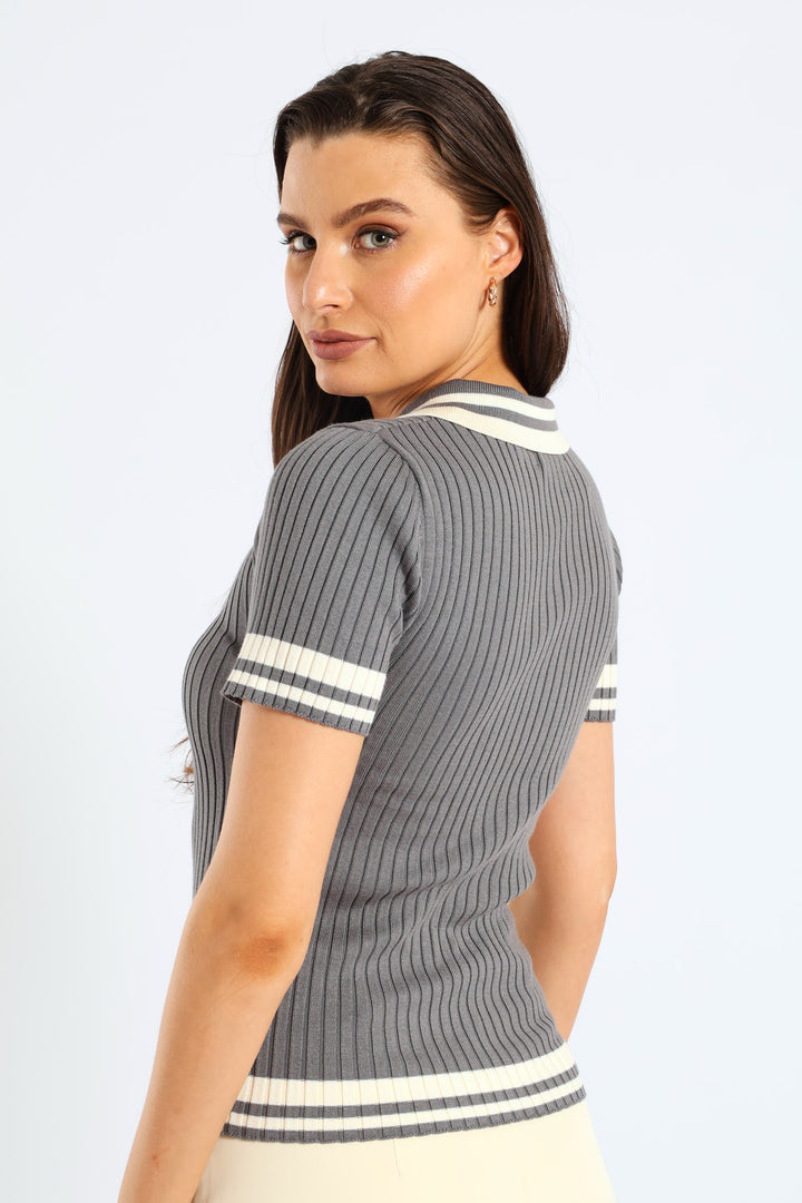 Double Wide Tipped Golfer Tee - Grey