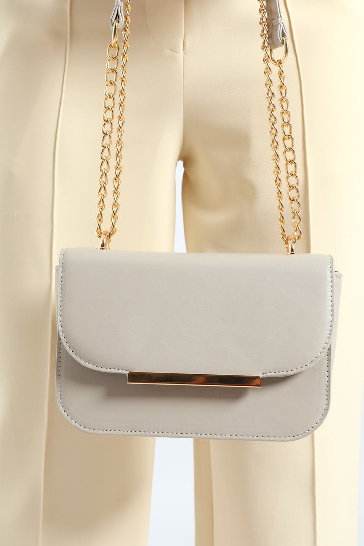 Gold Hardware Satchel - Grey Dawn