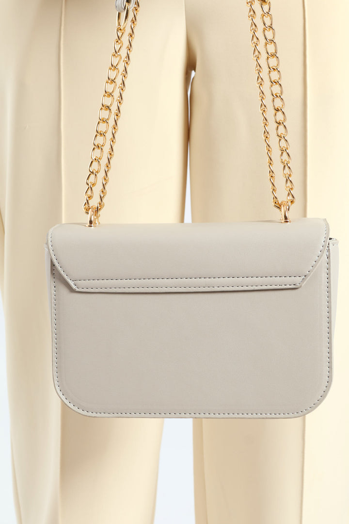 Gold Hardware Satchel - Grey Dawn