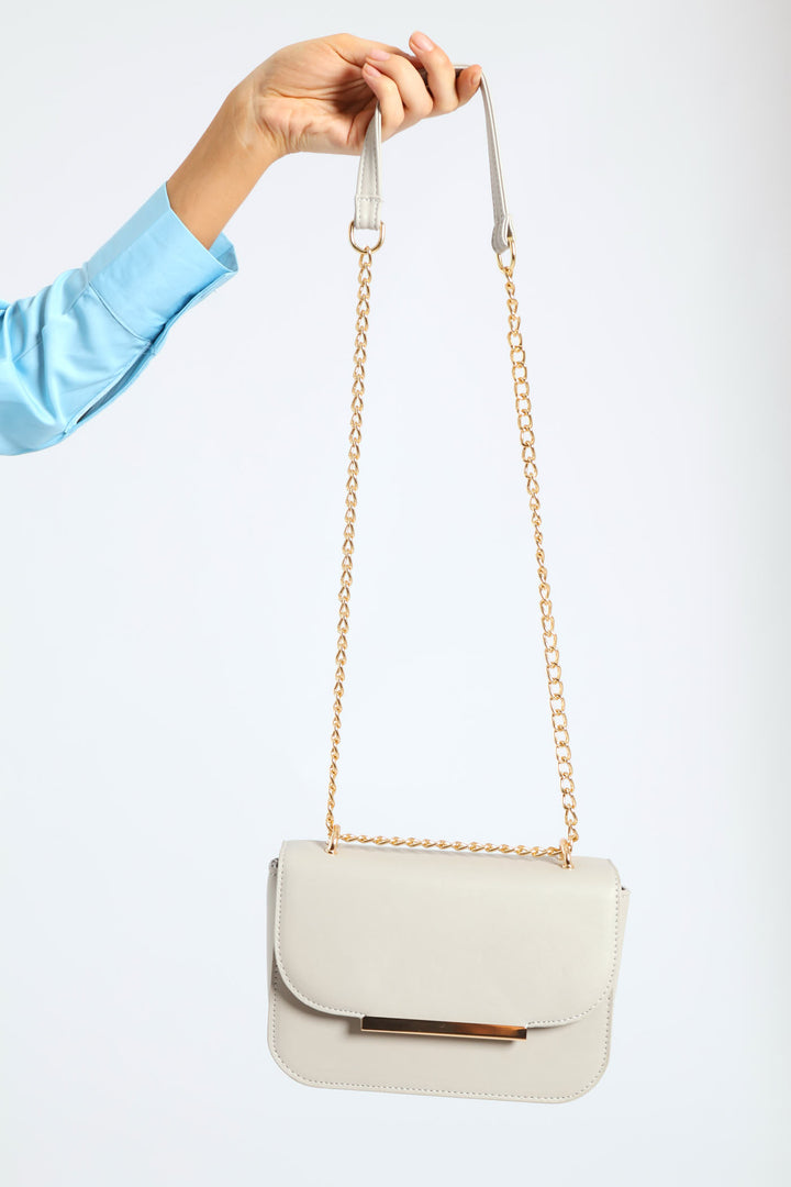 Gold Hardware Satchel - Grey Dawn