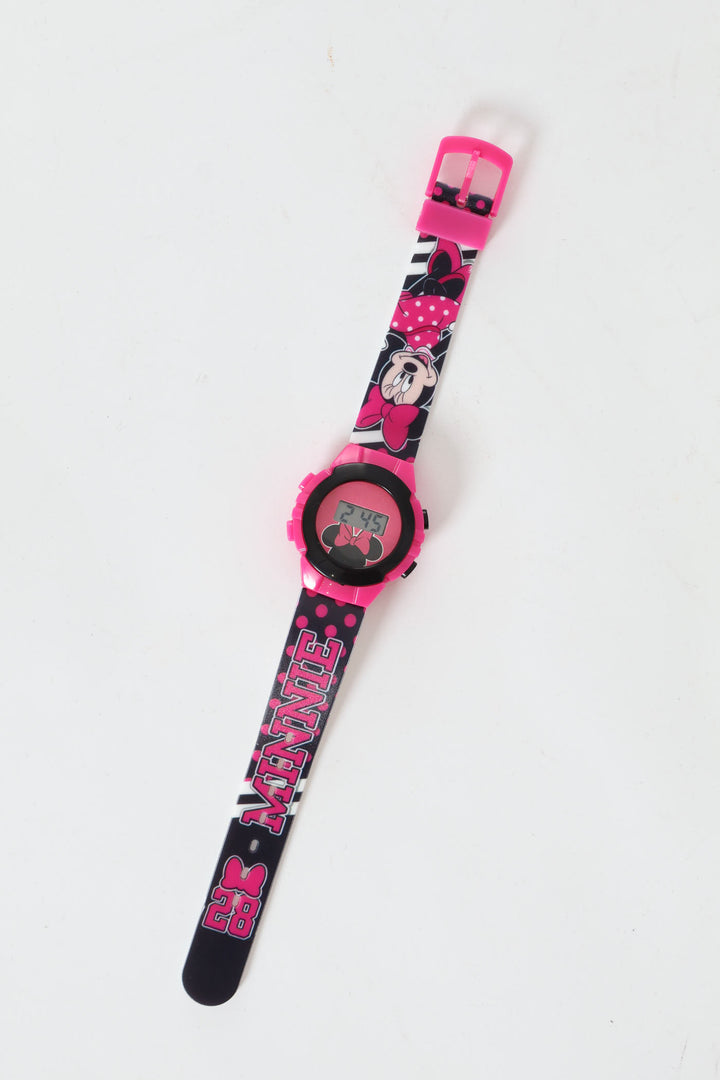 Pre-Girls Minnie Digi Watch - Pink